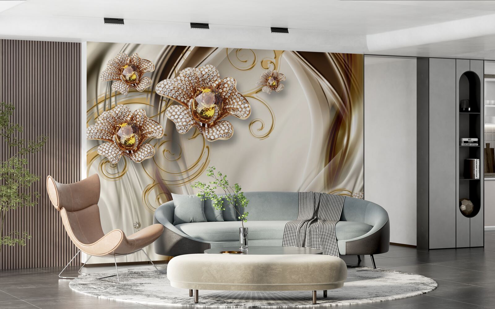 Fotobehang steenplanten