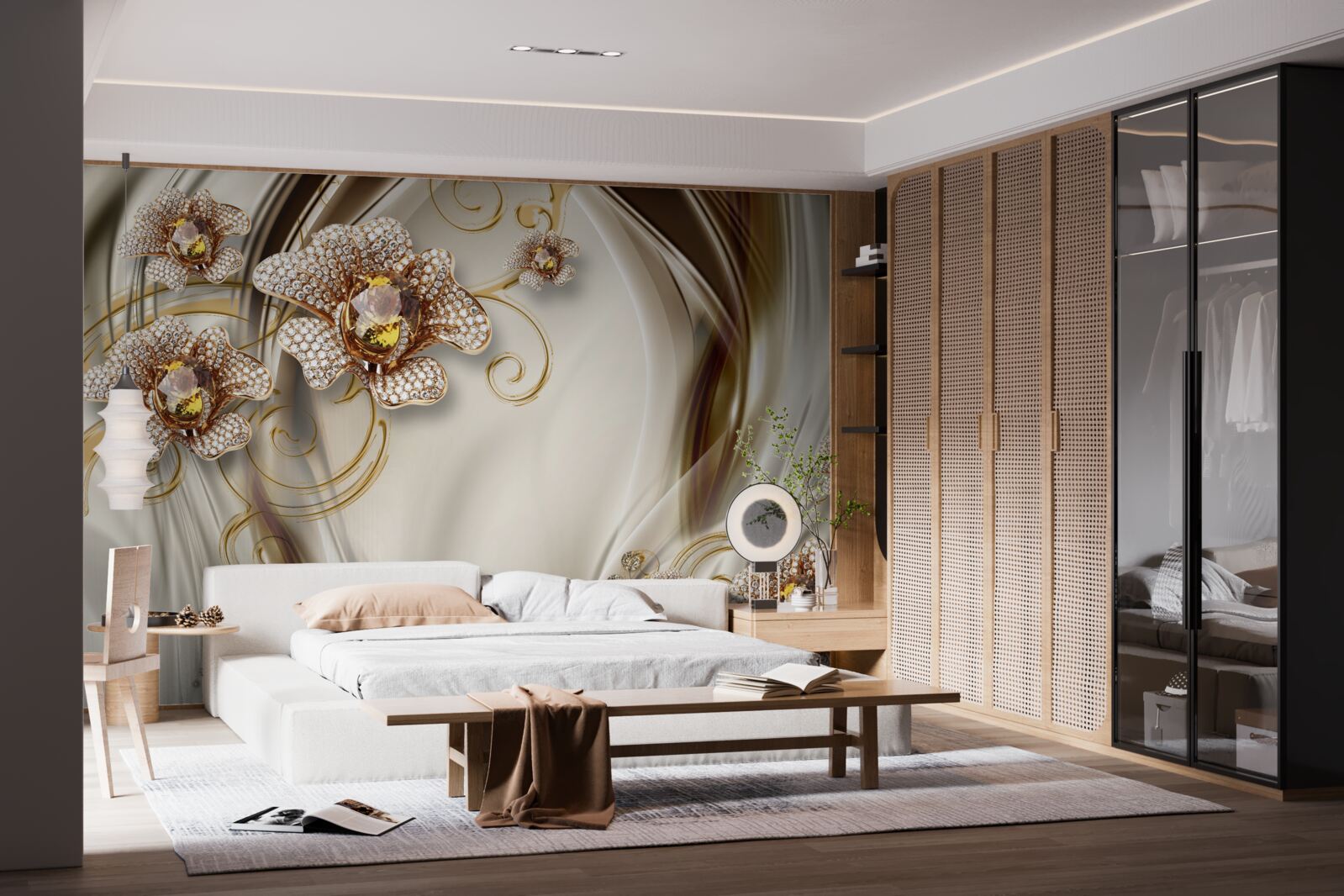 Fotobehang steenplanten