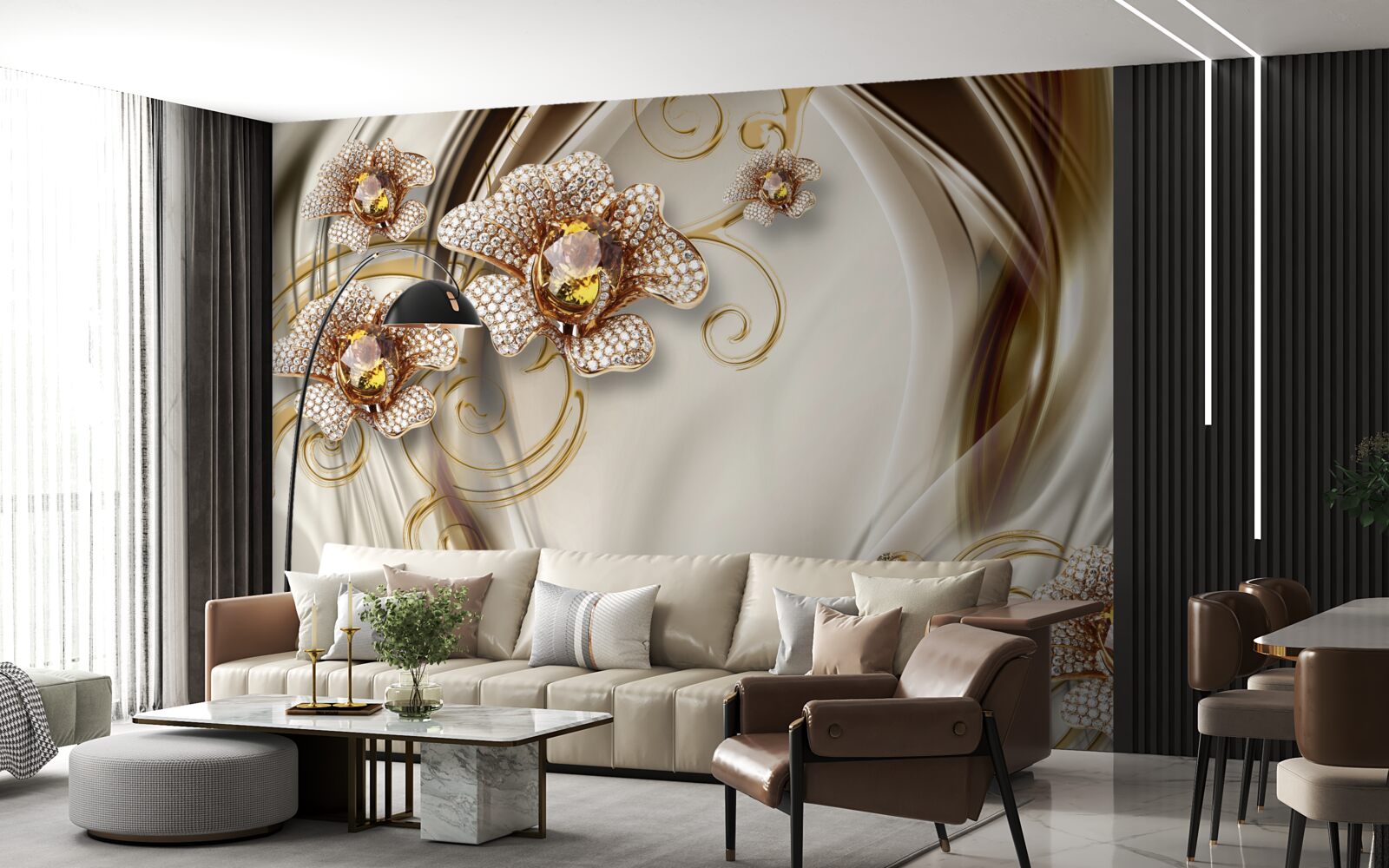 Fotobehang steenplanten