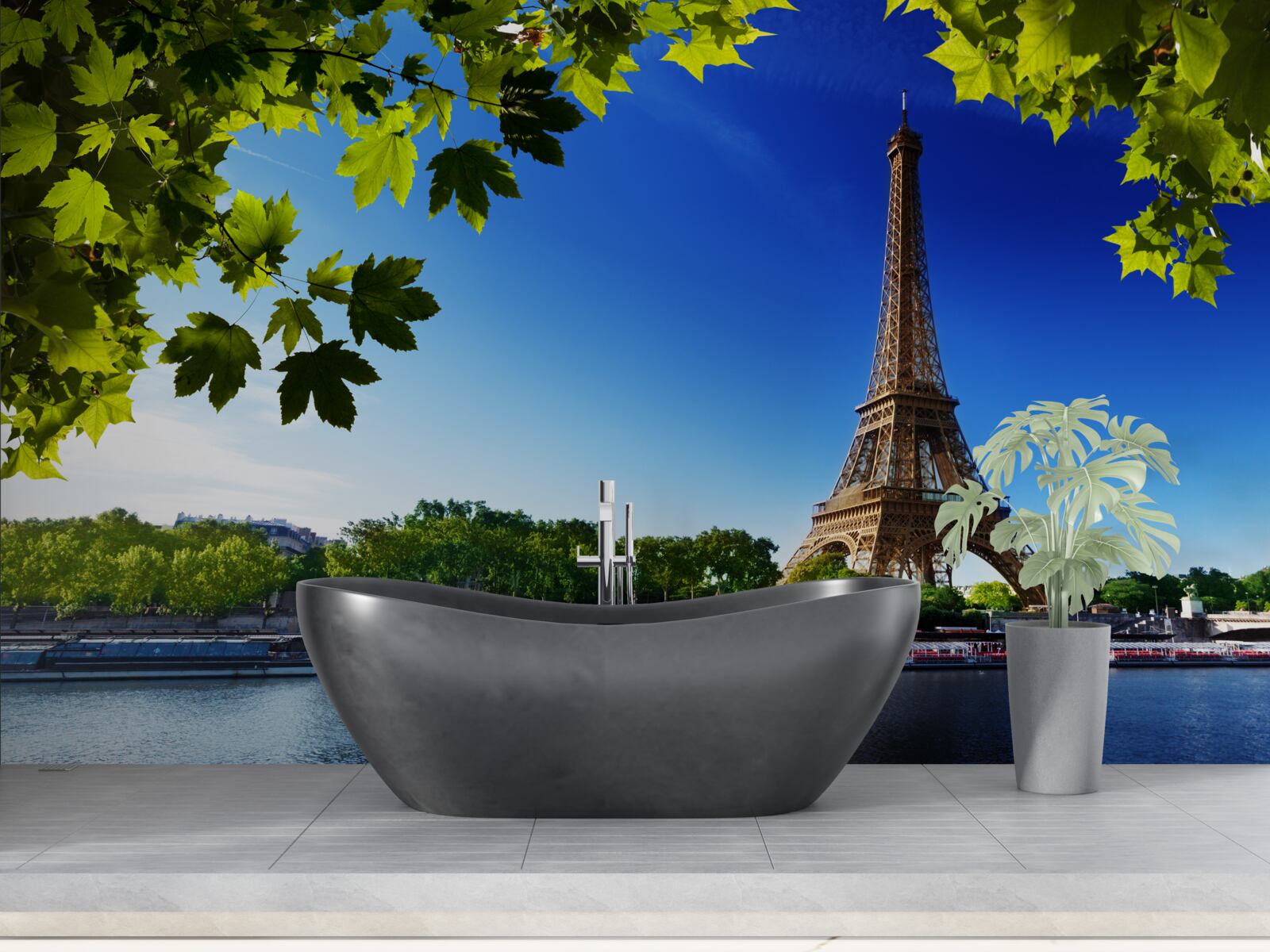 Fotobehang parijs in de lente