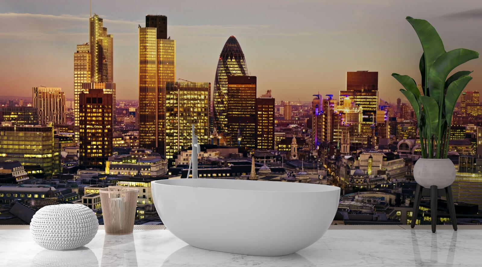 Fotobehang De lichtjes van gouden Londen