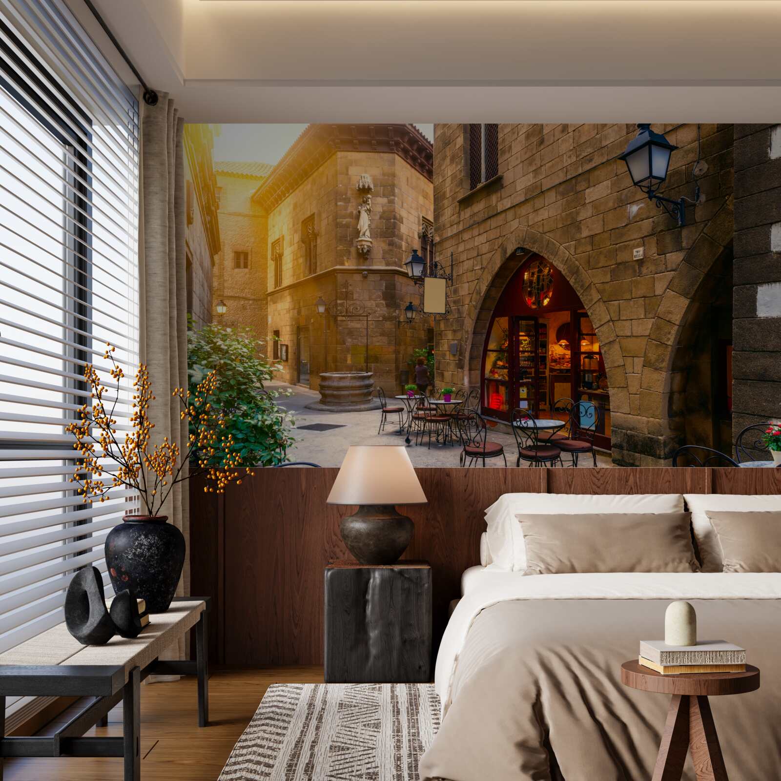 Fotobehang barcelona, gotische wijk