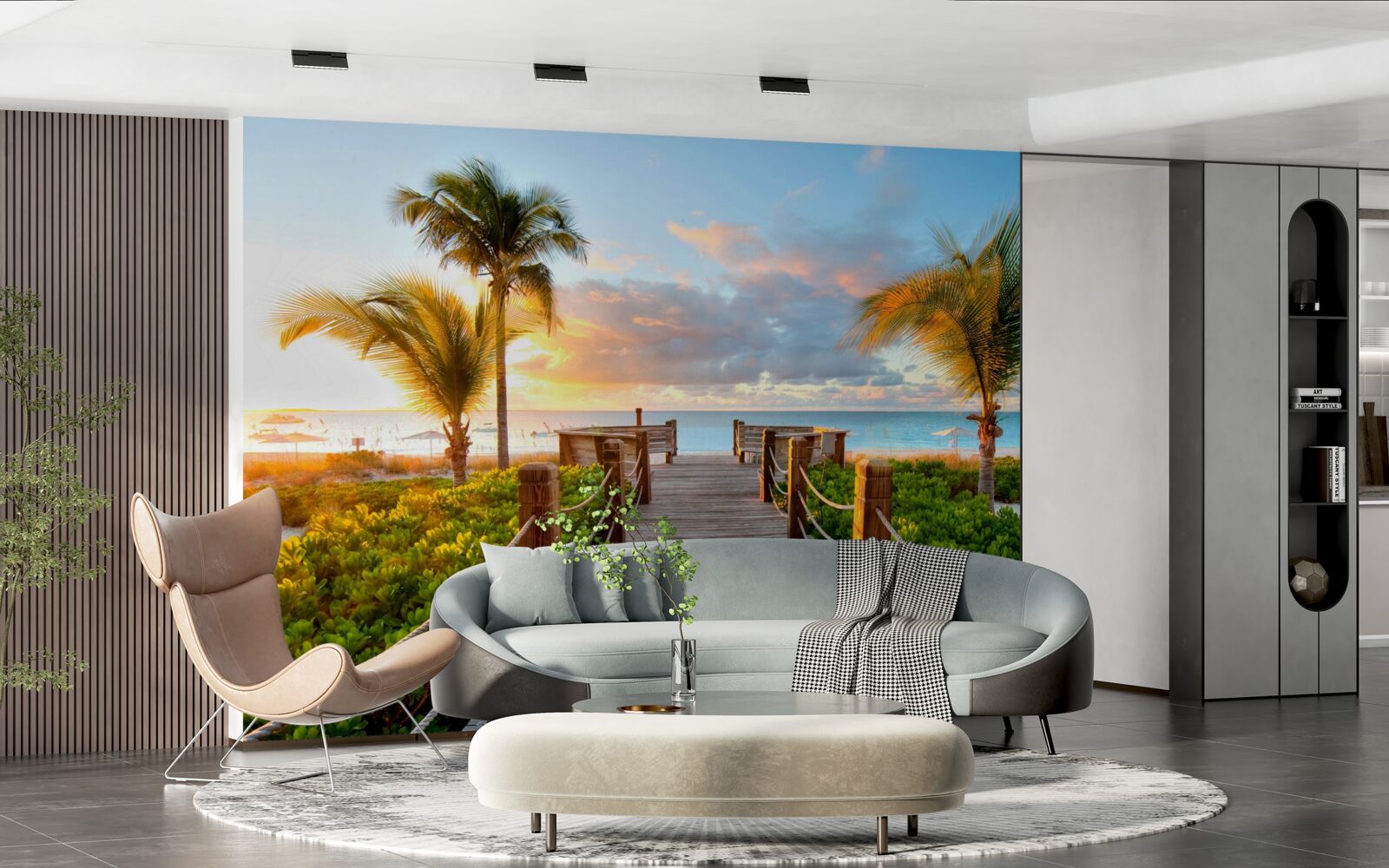 Fotobehang route naar de tropische kust