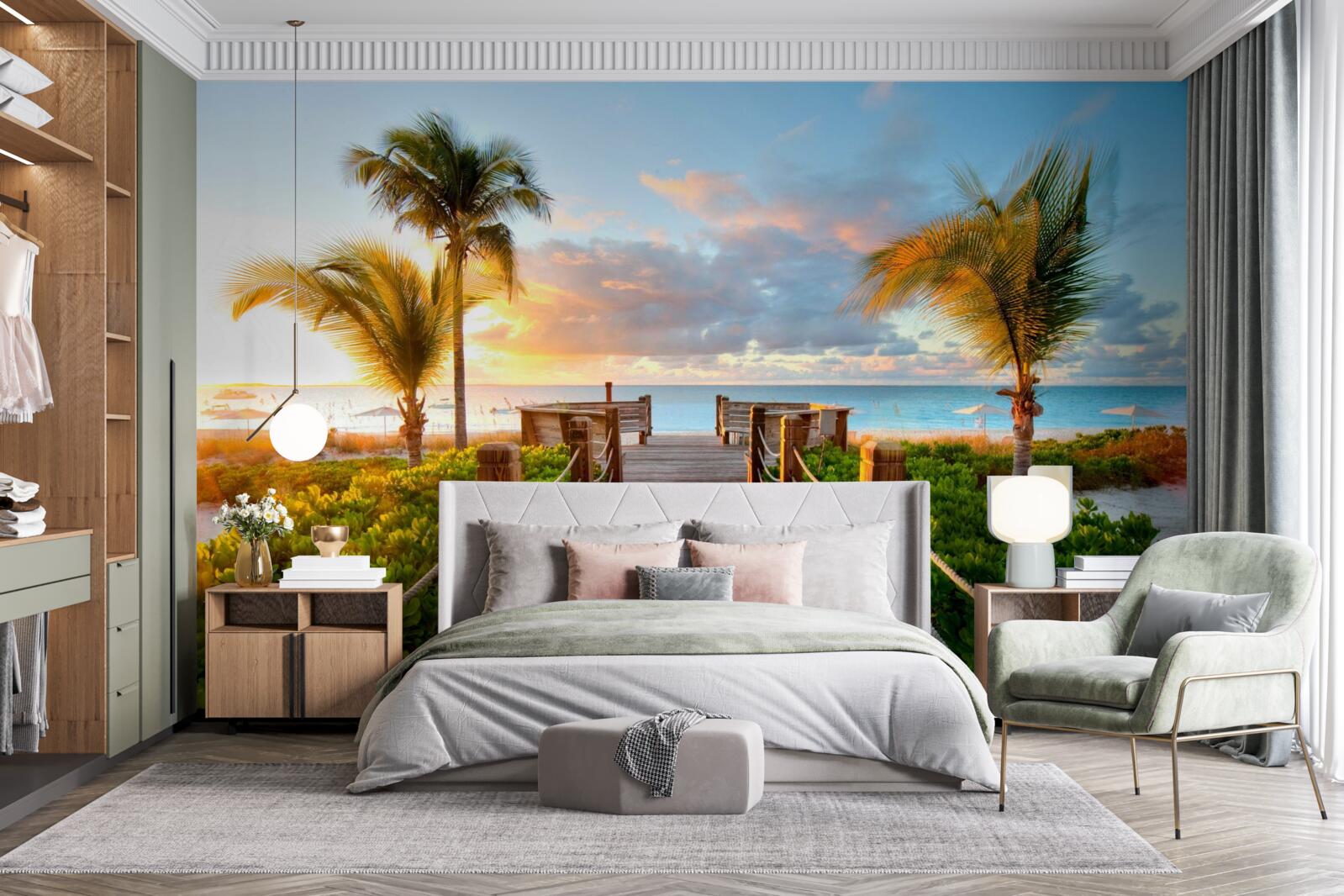 Fotobehang route naar de tropische kust