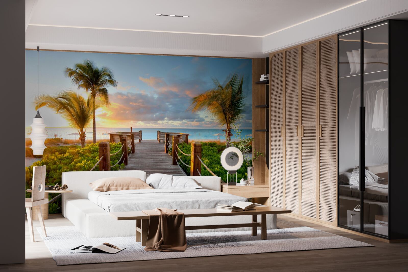 Fotobehang route naar de tropische kust