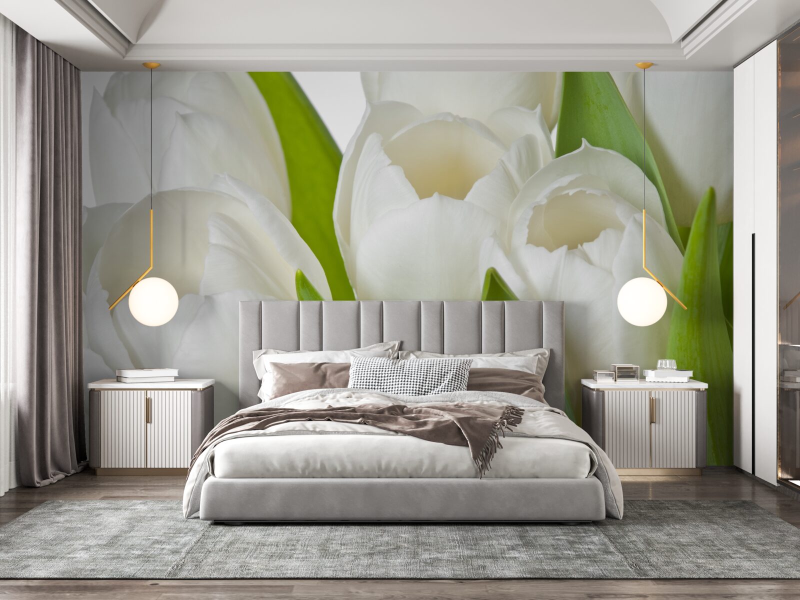 Fotobehang prachtige heldere tulpen