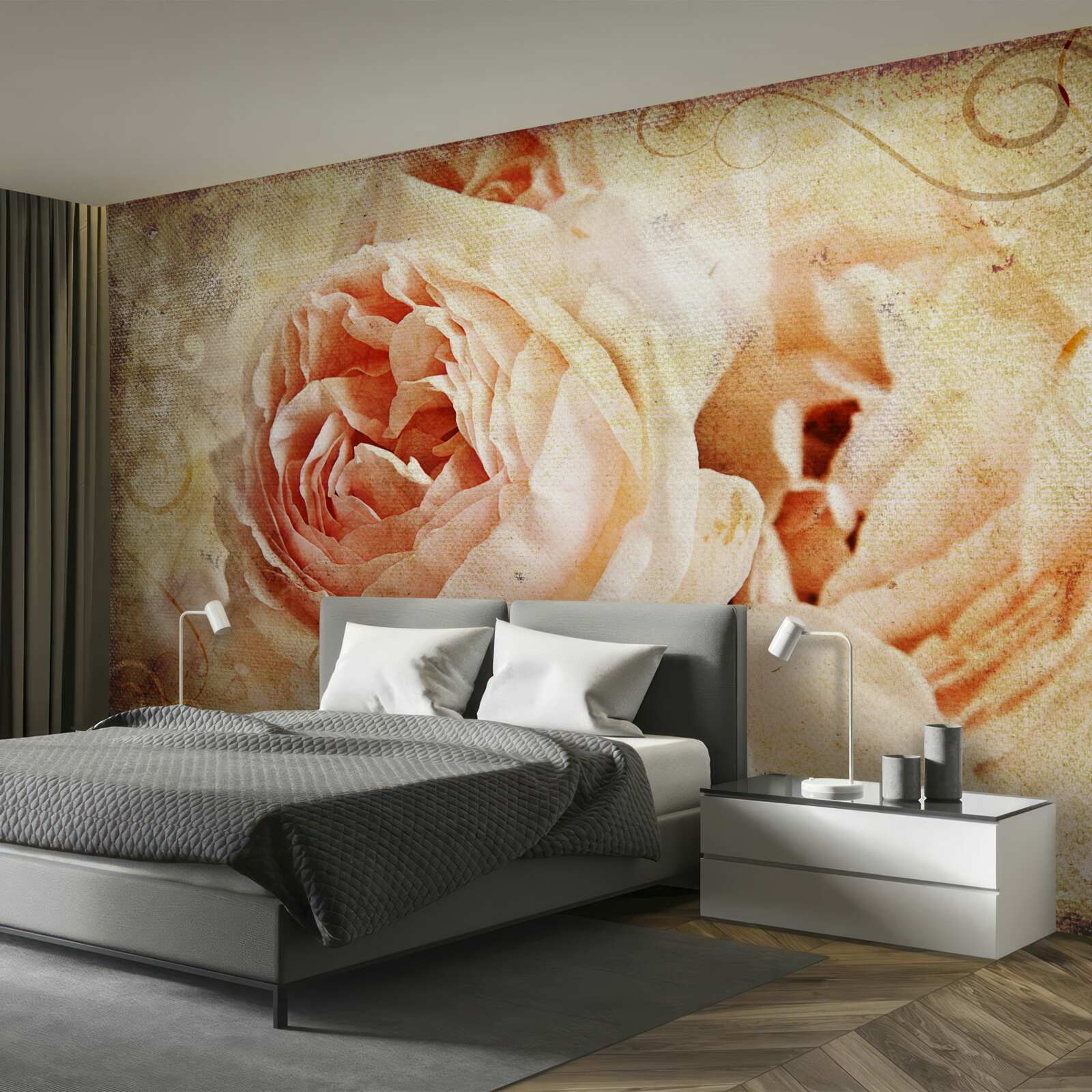 Fotobehang vintage rozen