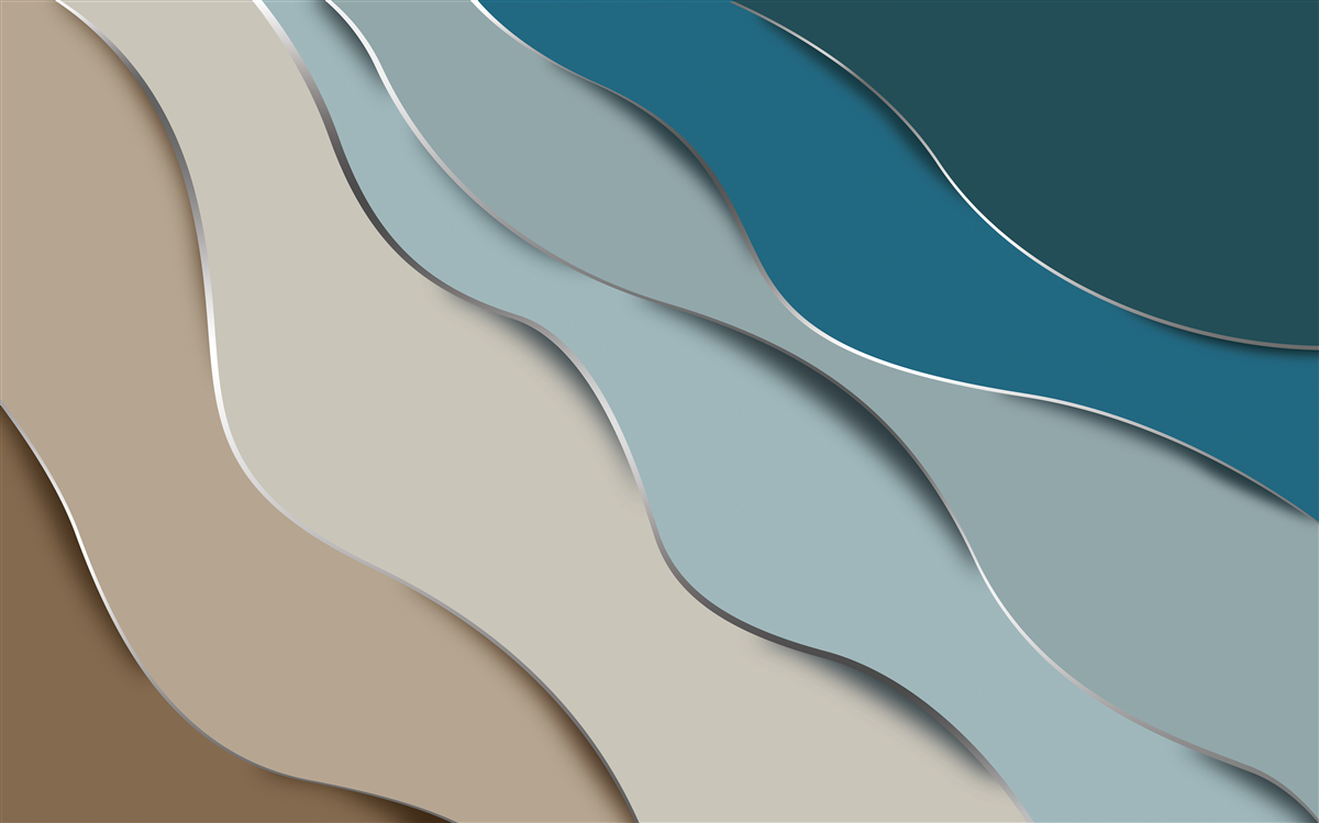 Fotobehang pastelkleuren van de zeekust