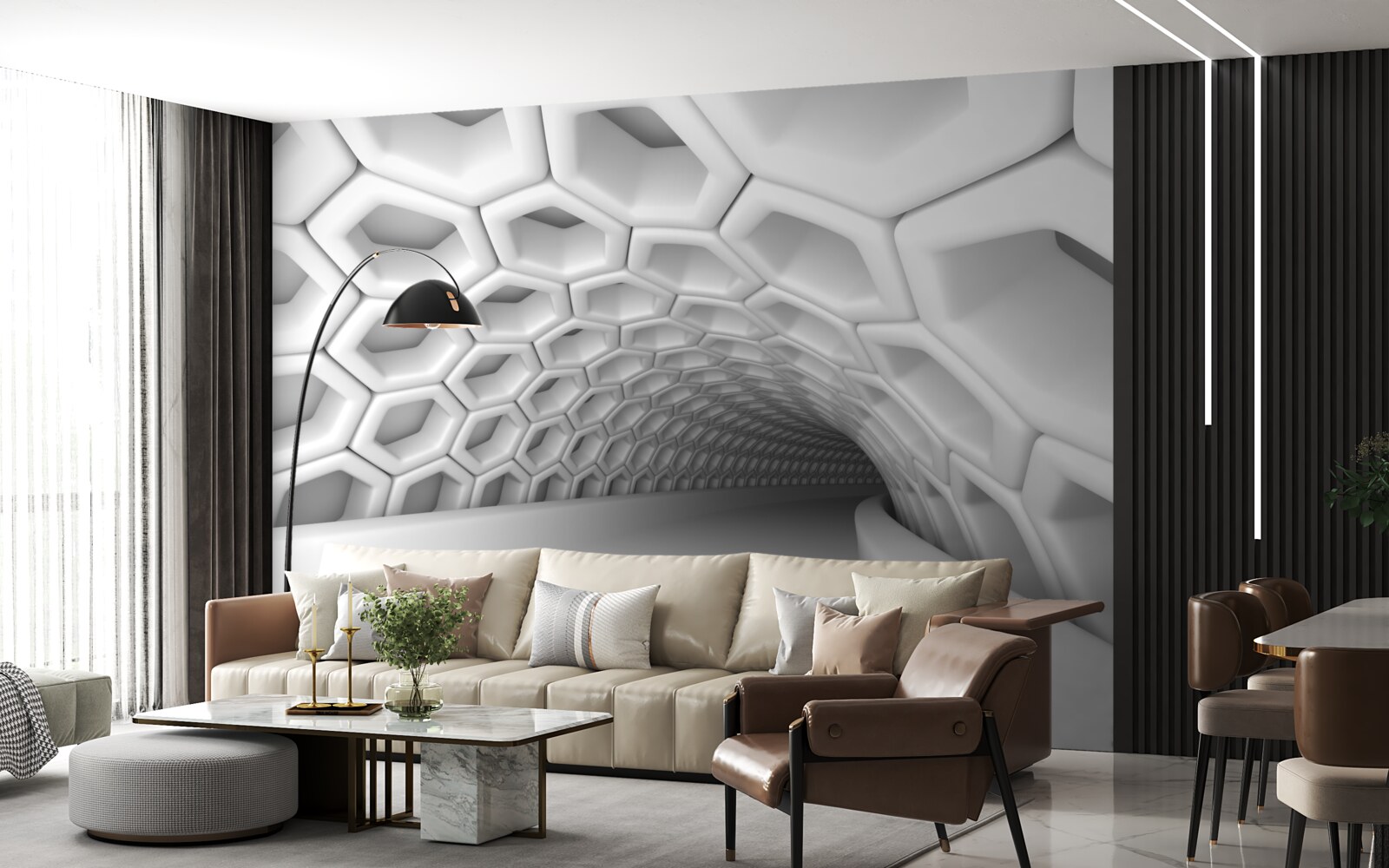 Fotobehang onvoorspelbaarheid in het onbeperkte fragment