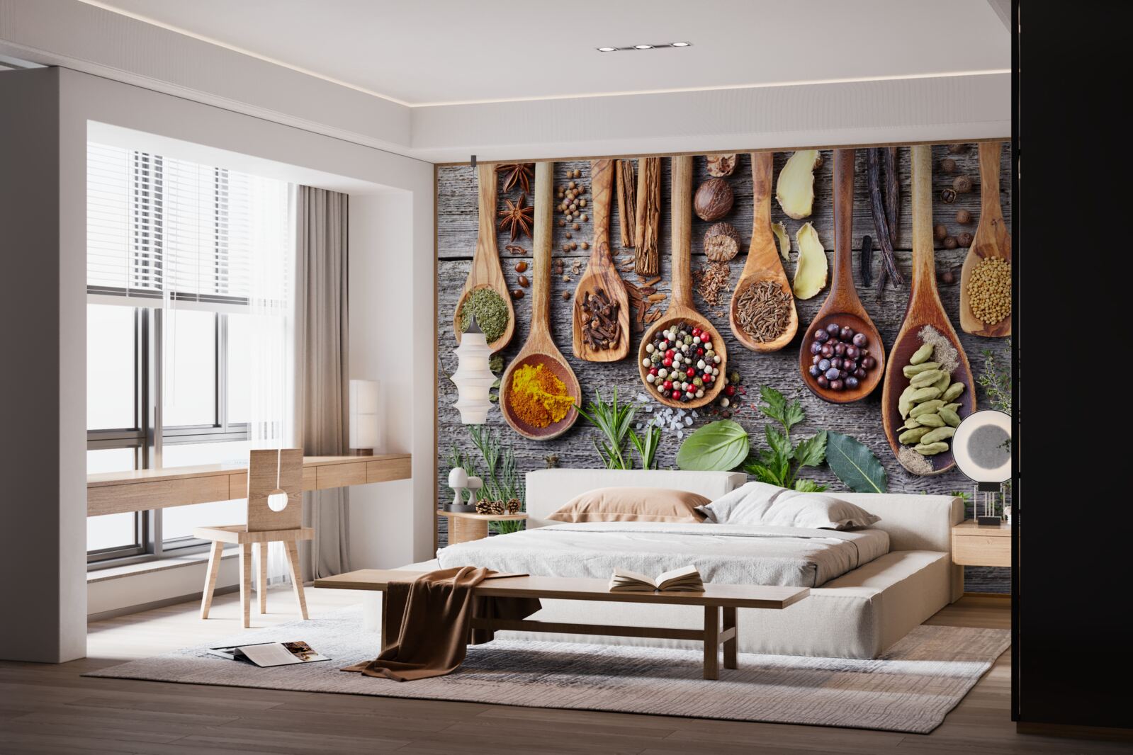 Fotobehang veelkleurige specerijen met een aroma