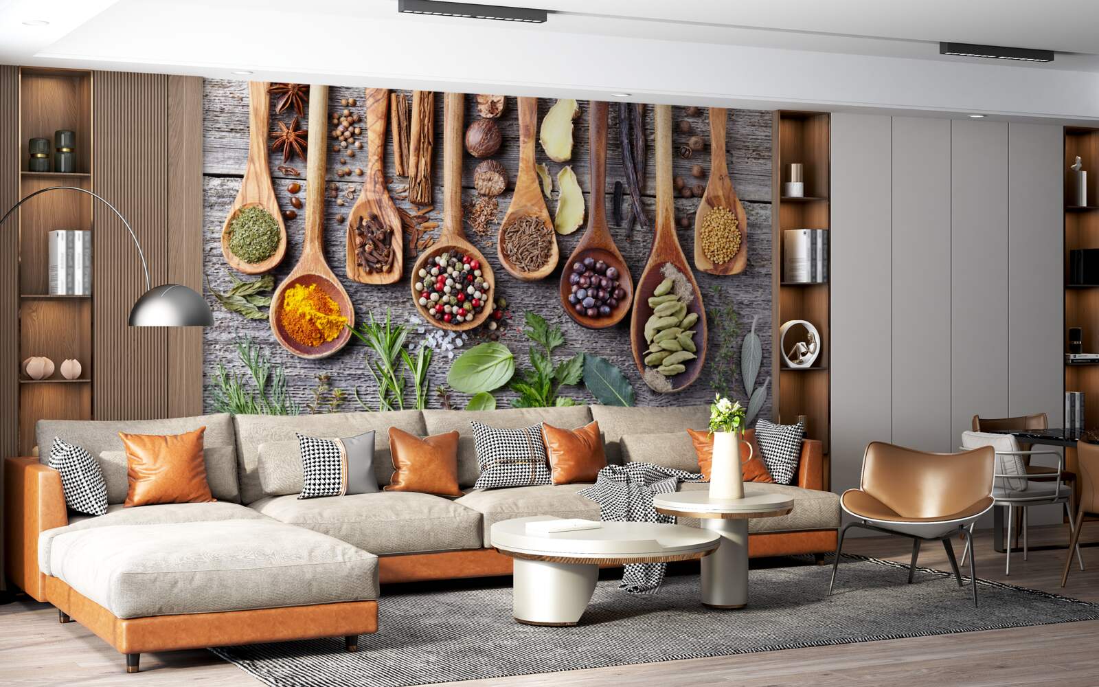 Fotobehang veelkleurige specerijen met een aroma