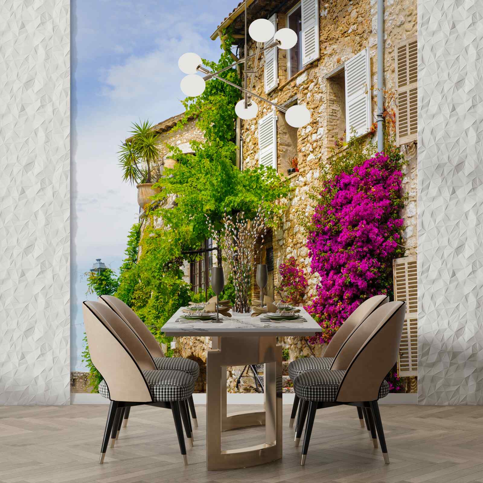 Fotobehang oude italiaanse residentie