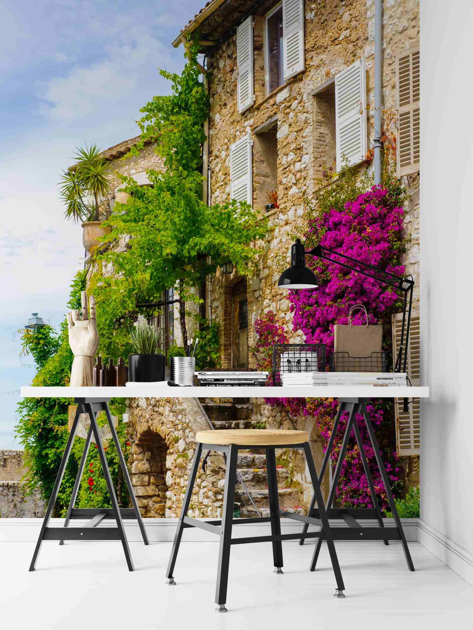 Fotobehang oude italiaanse residentie