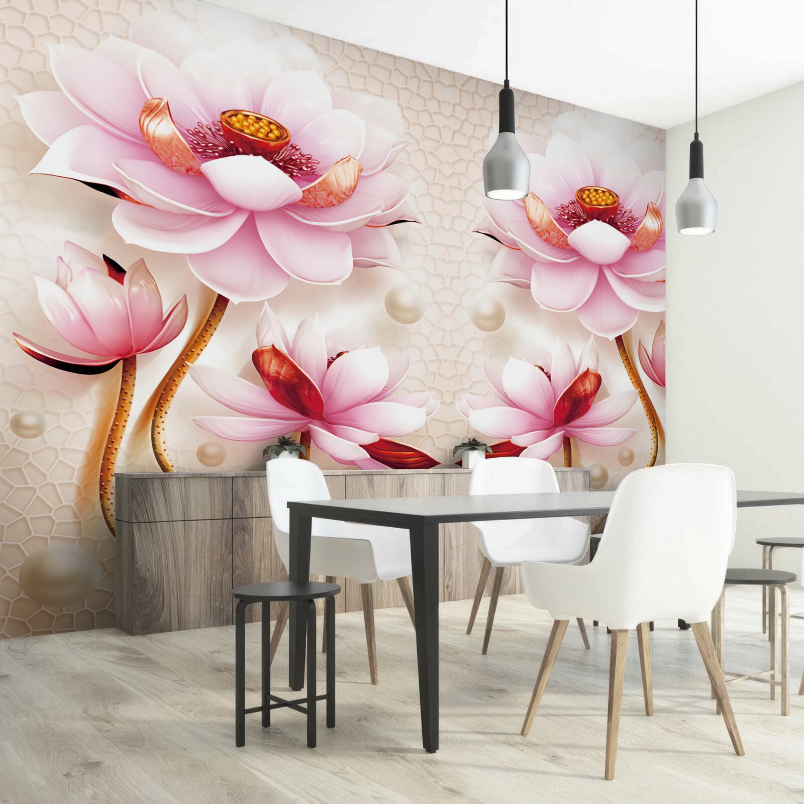 Fotobehang zeebewoners en zeldzame planten