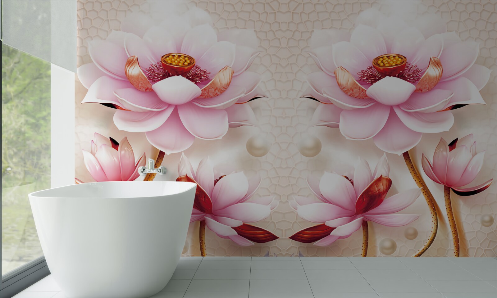 Fotobehang zeebewoners en zeldzame planten