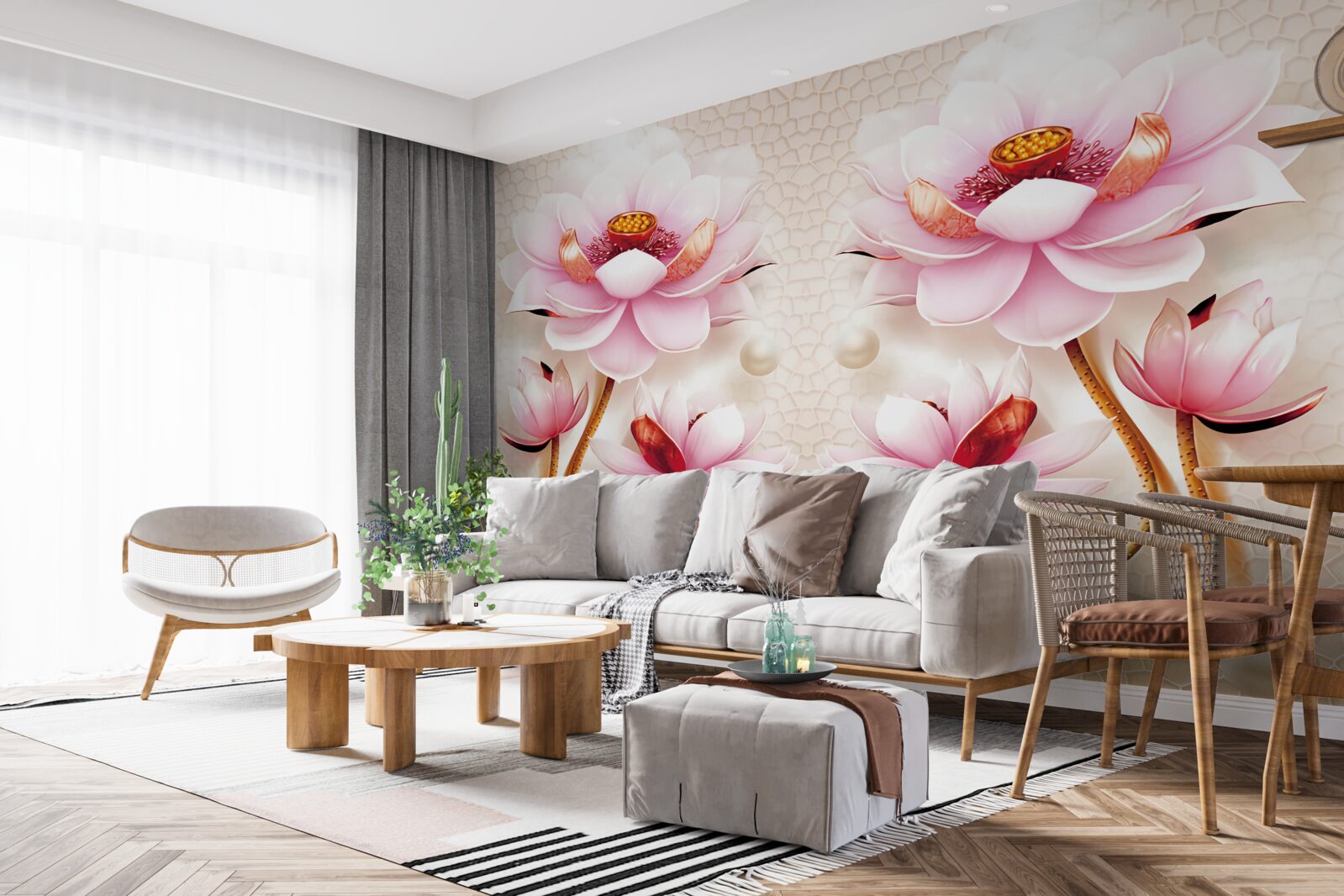 Fotobehang zeebewoners en zeldzame planten