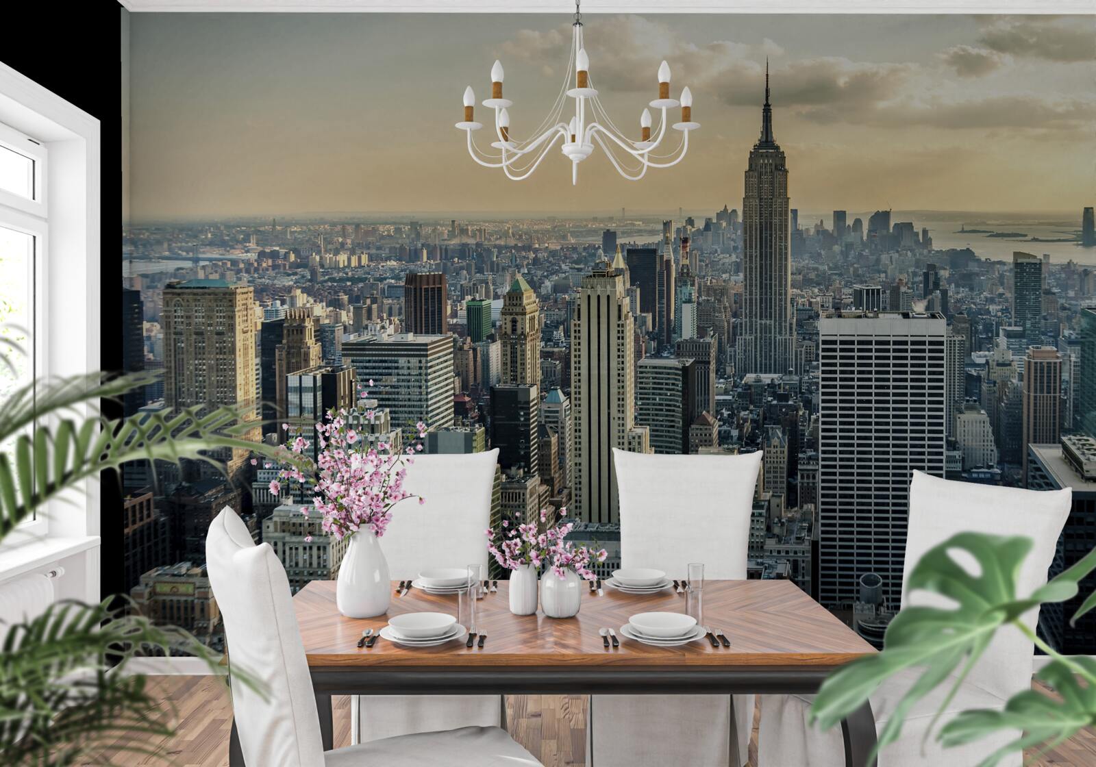 Fotobehang 360 graden uitzicht op new york