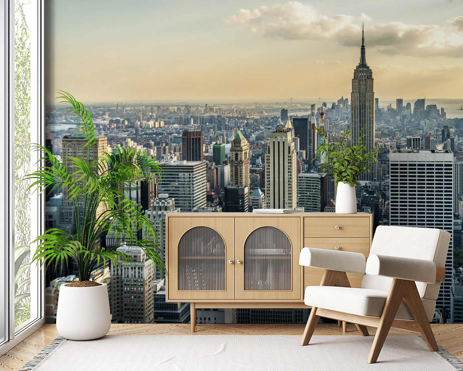 Fotobehang 360 graden uitzicht op new york