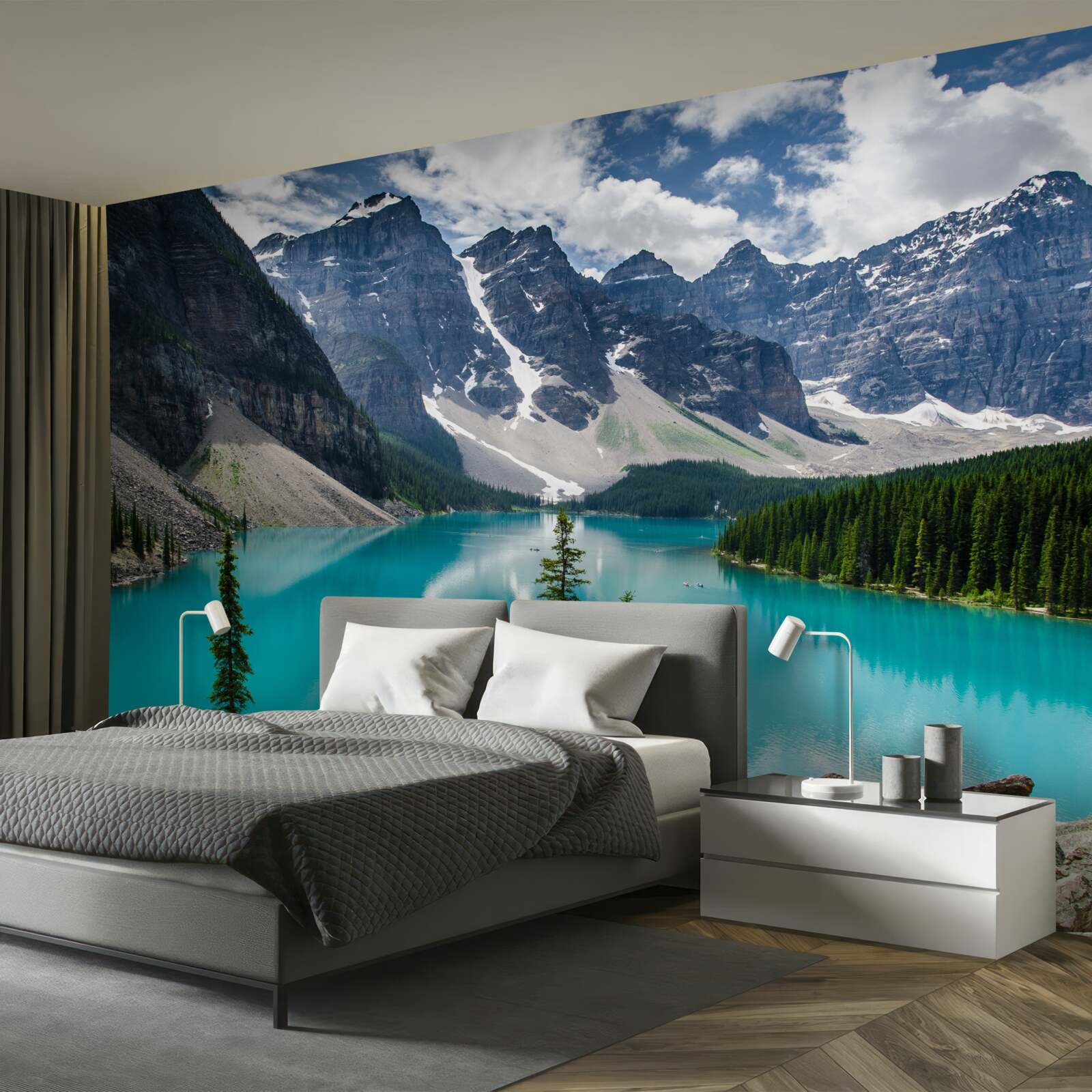 Fotobehang het blauw van bergstromen