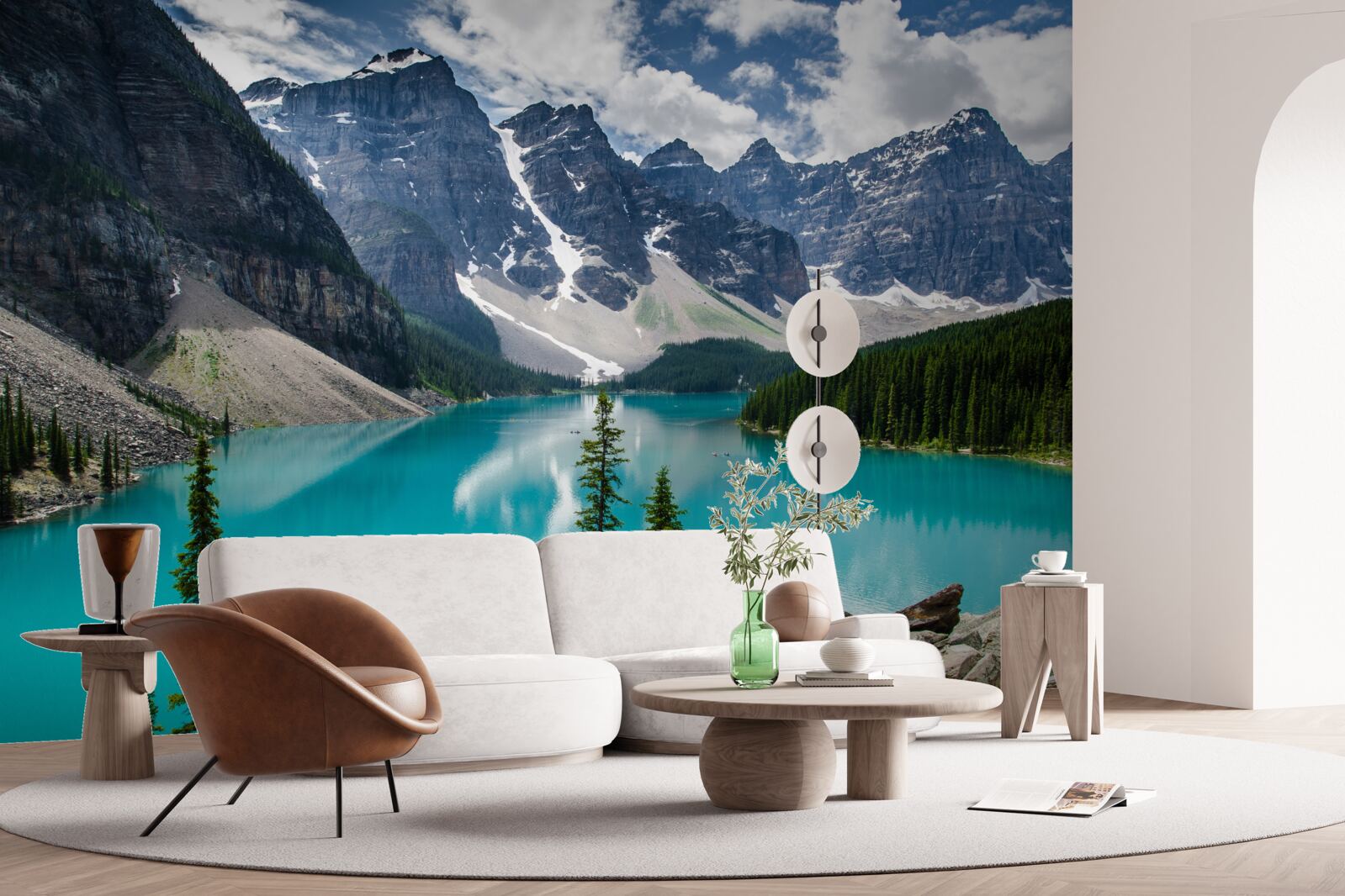 Fotobehang het blauw van bergstromen