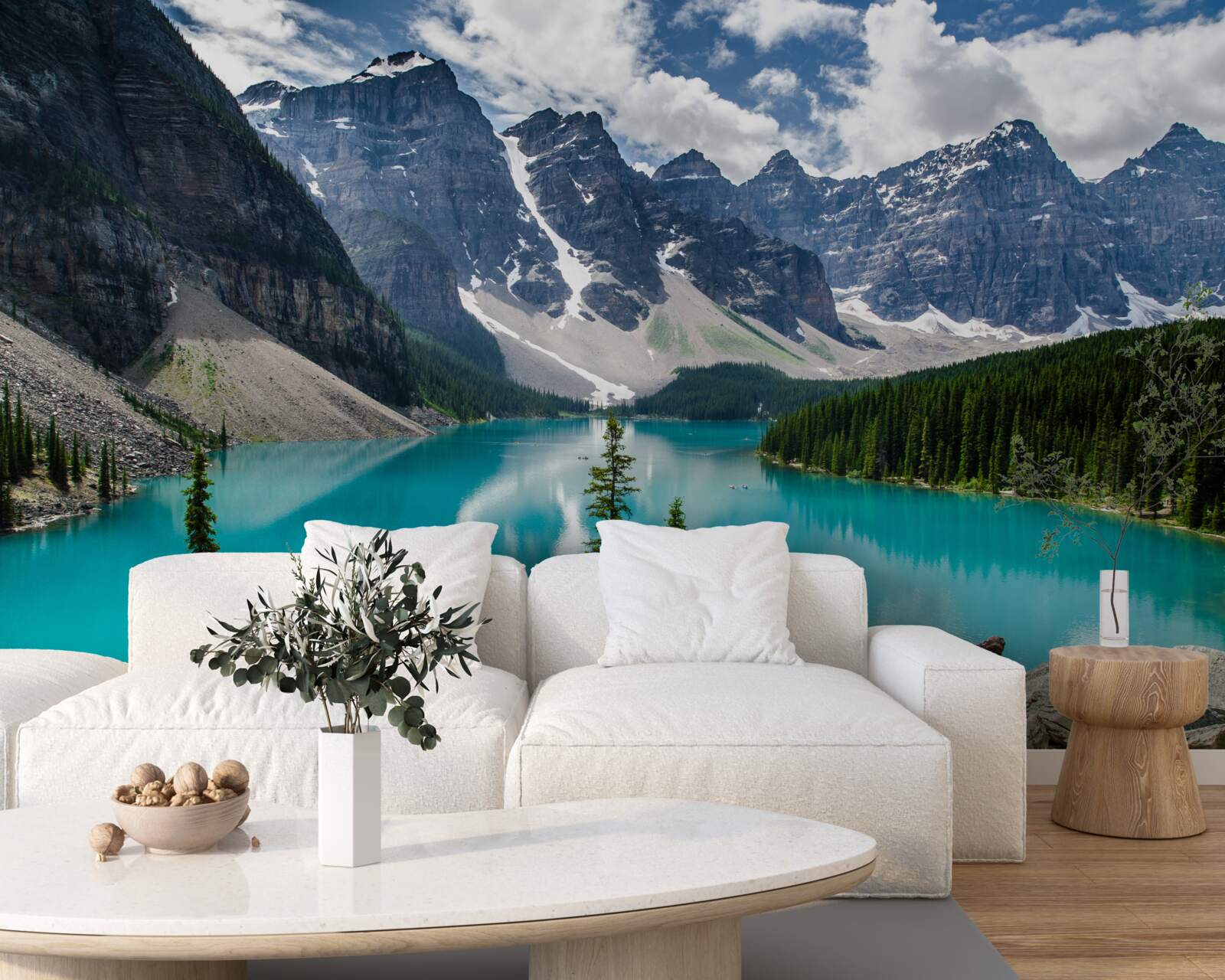 Fotobehang het blauw van bergstromen