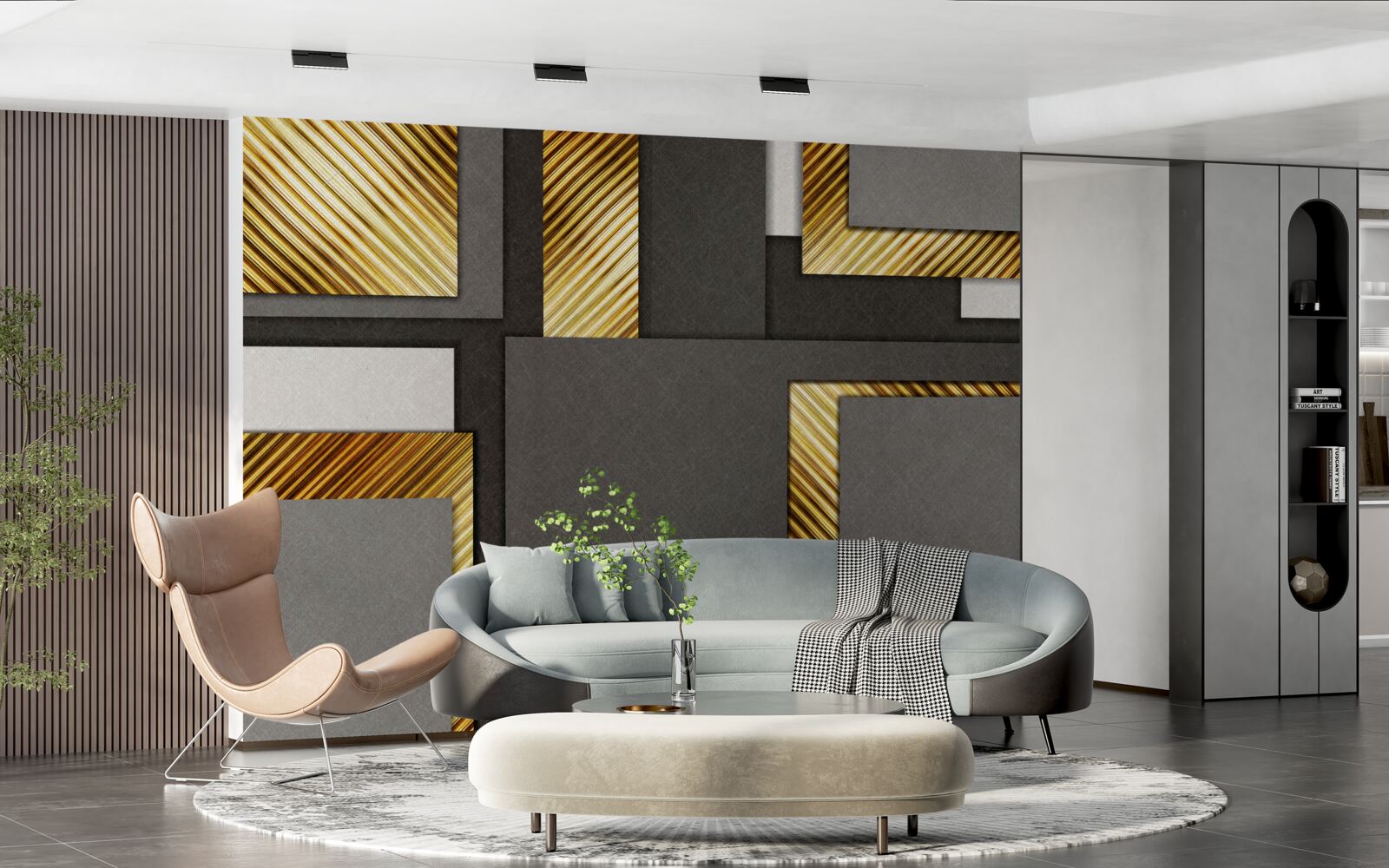 Fotobehang ideale evenredige verdeling tussen rechthoeken