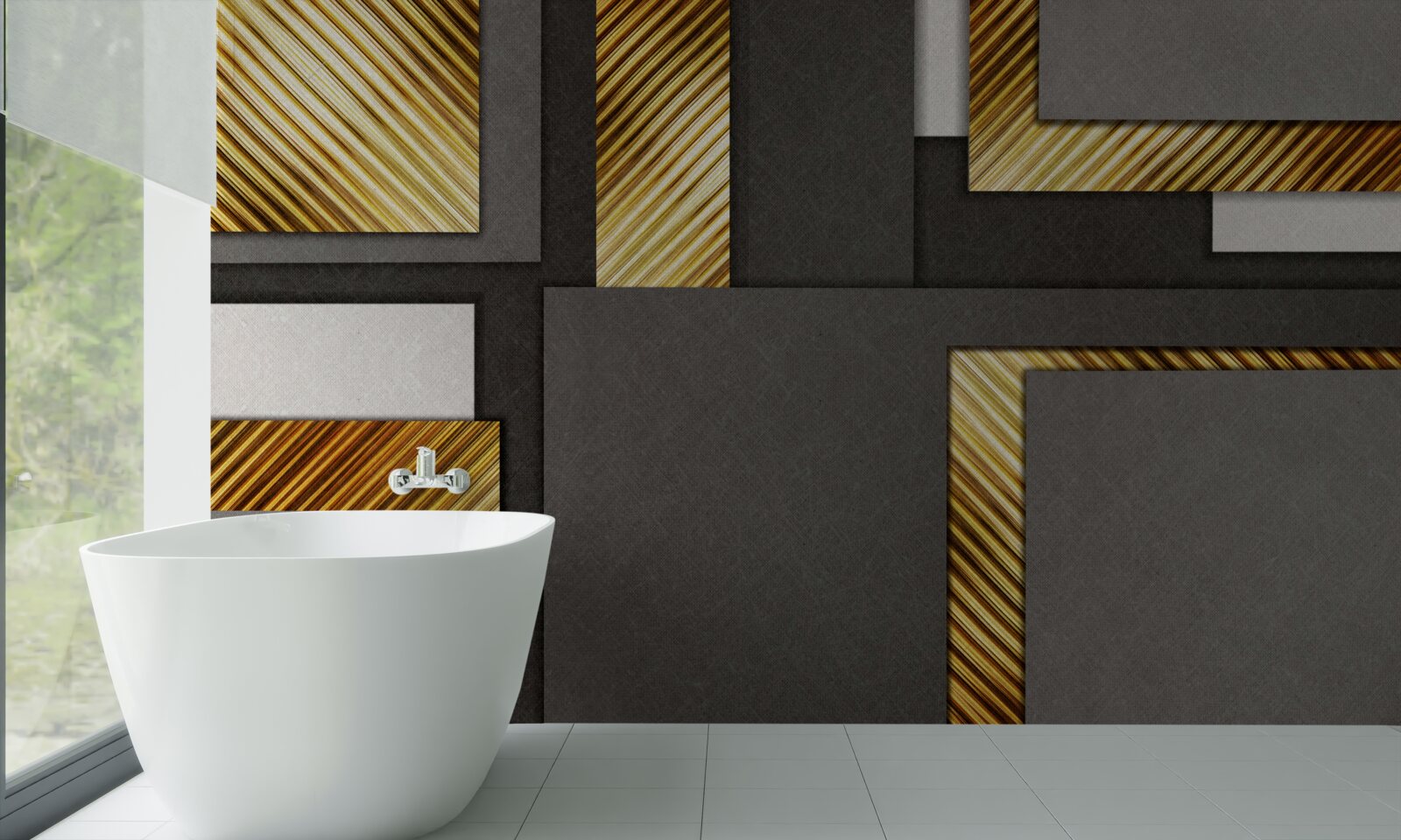 Fotobehang ideale evenredige verdeling tussen rechthoeken