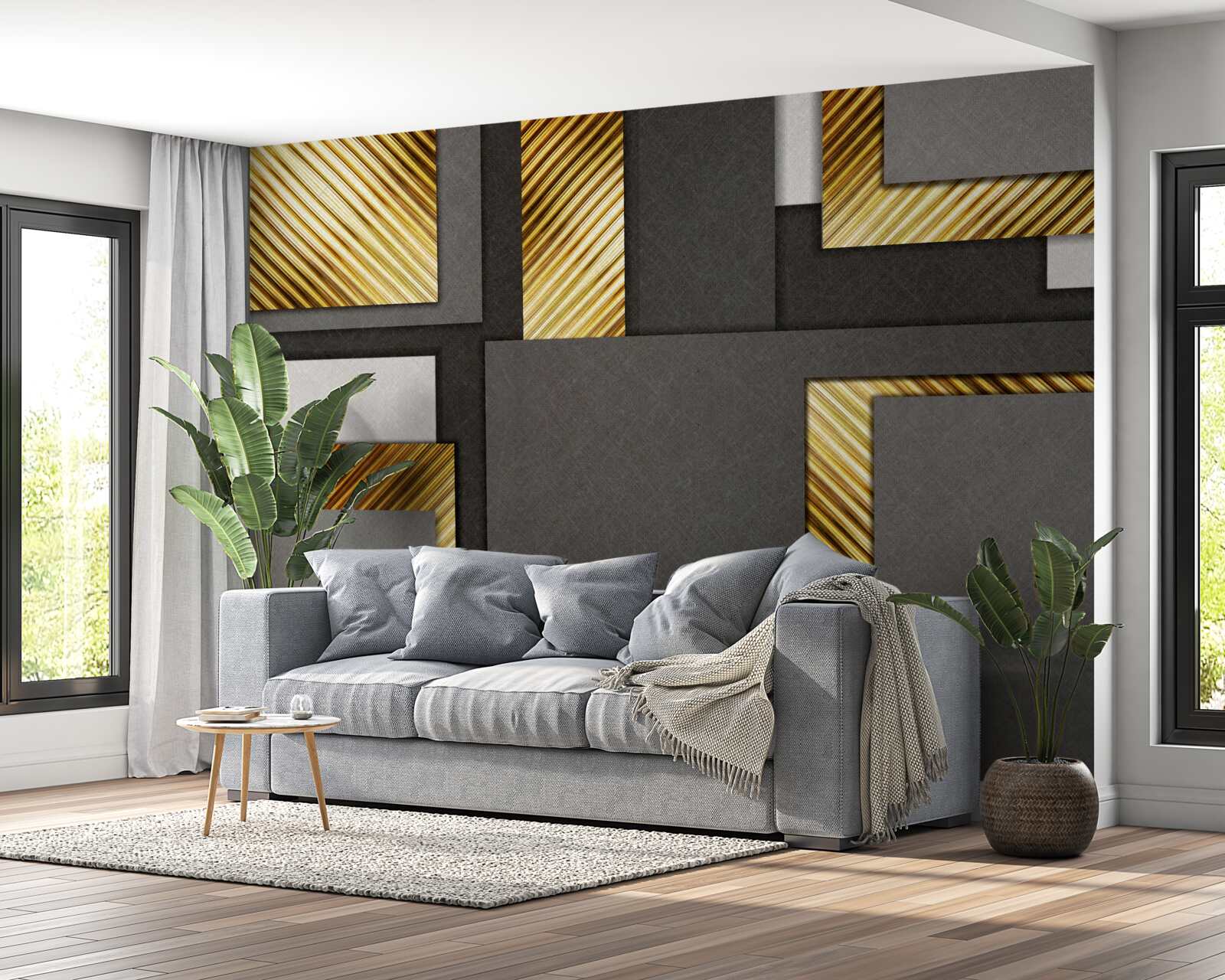 Fotobehang ideale evenredige verdeling tussen rechthoeken