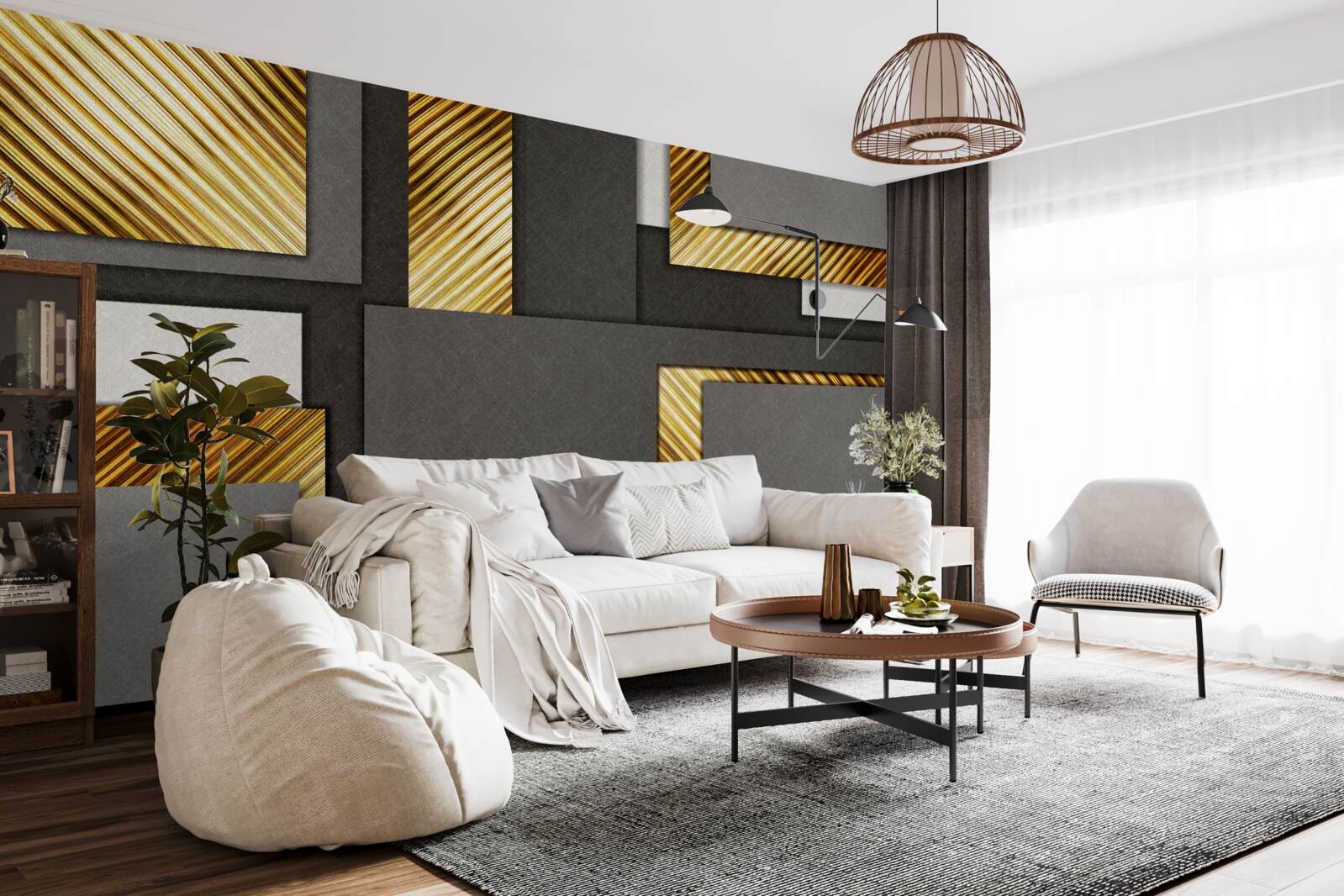 Fotobehang ideale evenredige verdeling tussen rechthoeken