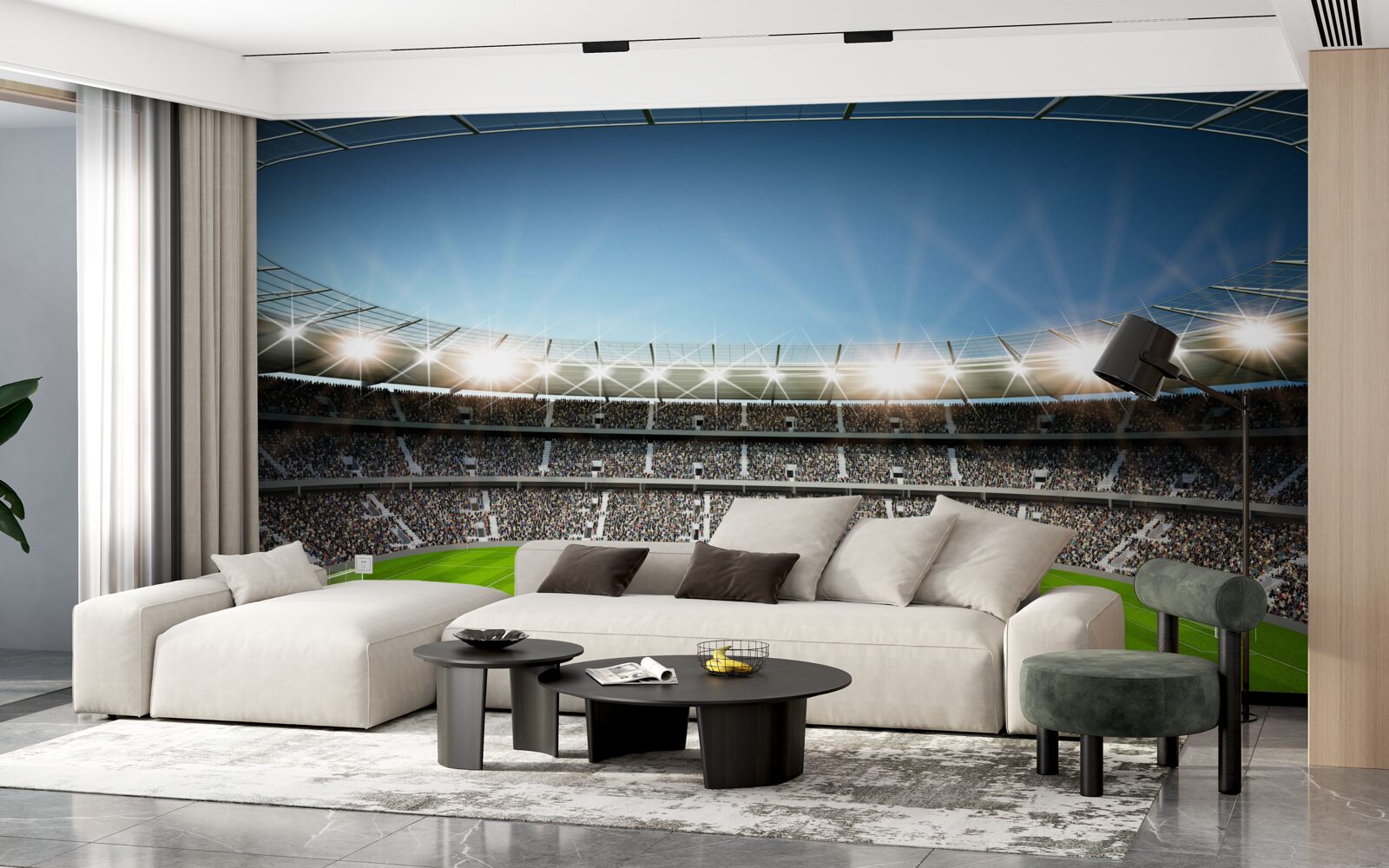 Fotobehang supportersstadion