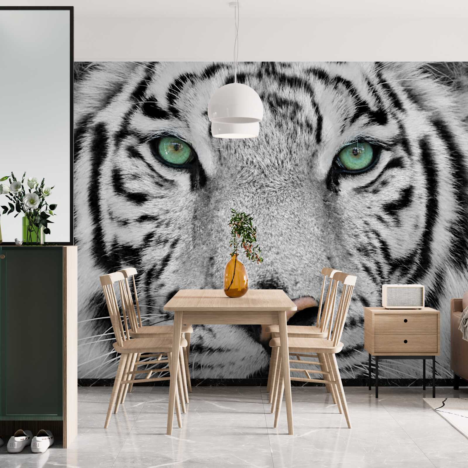 Fotobehang de prachtige witte tijger