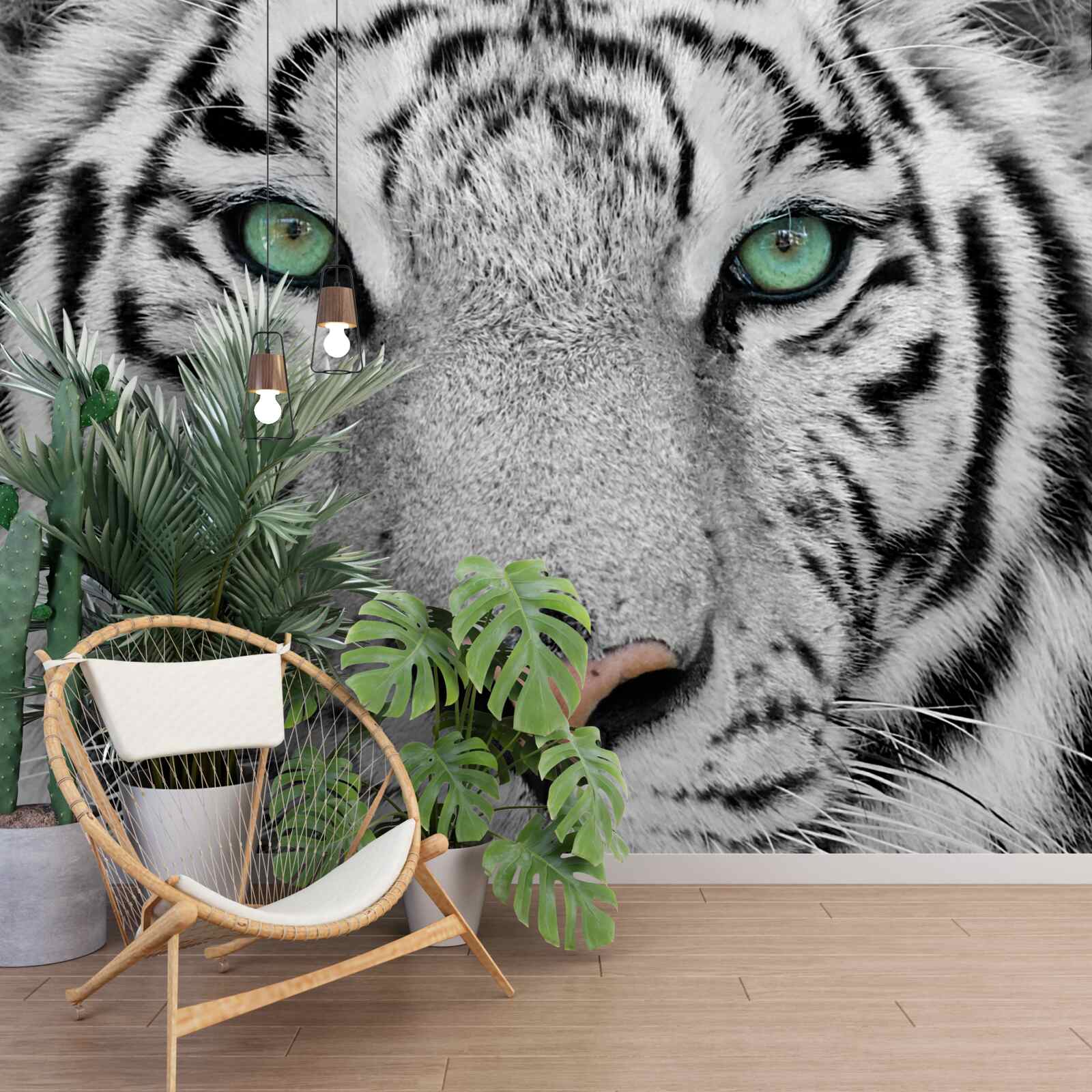 Fotobehang de prachtige witte tijger