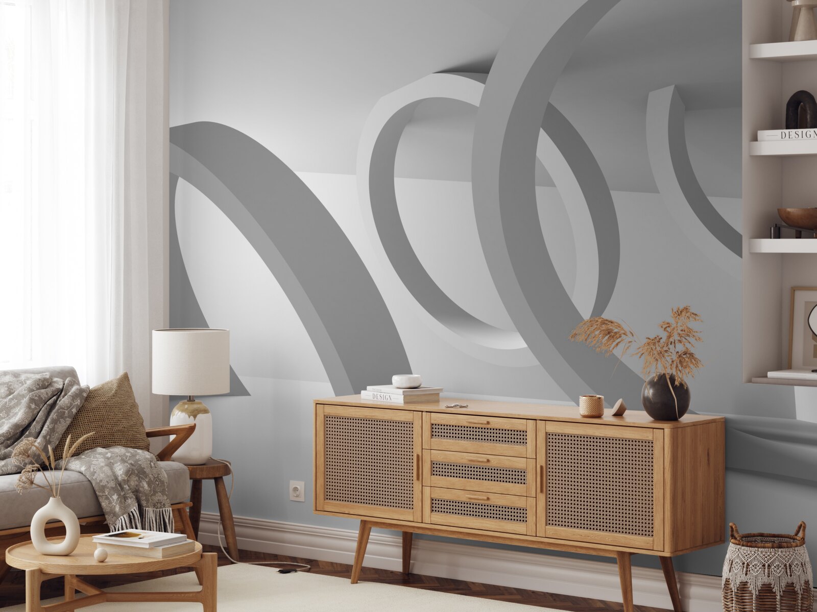 Fotobehang Bogen van totale rondheid