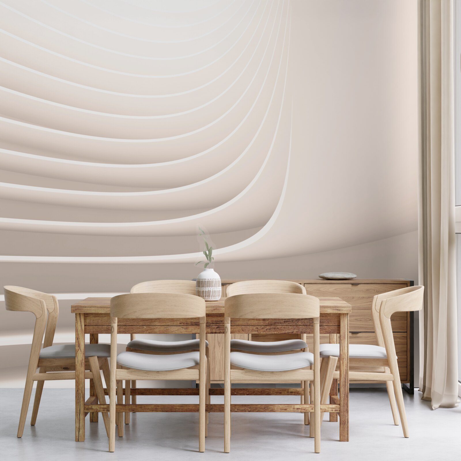 Fotobehang metaforische stappen in het oneindige