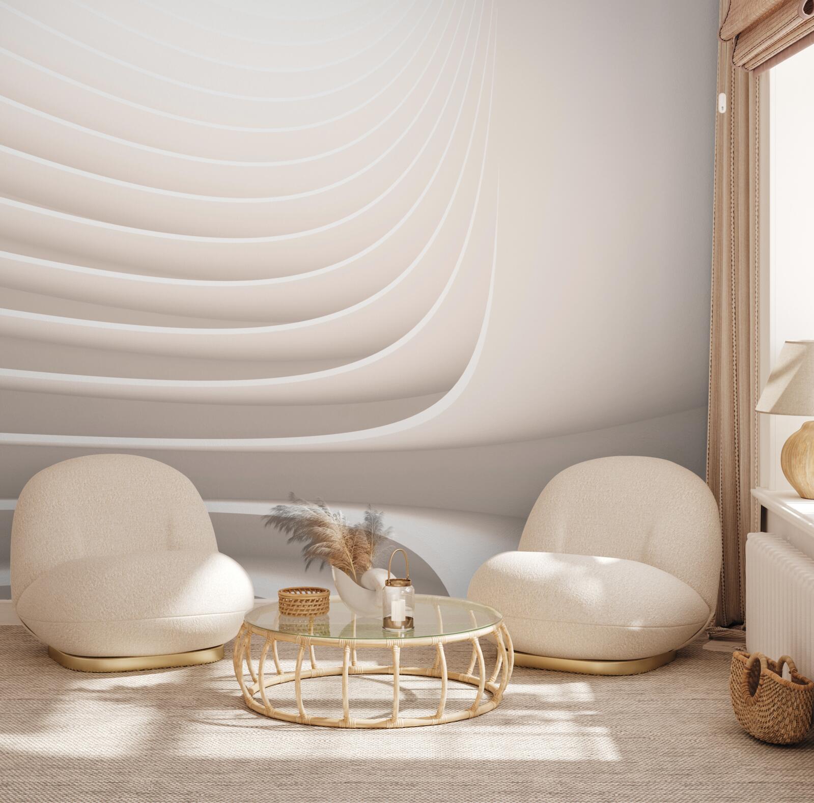 Fotobehang metaforische stappen in het oneindige