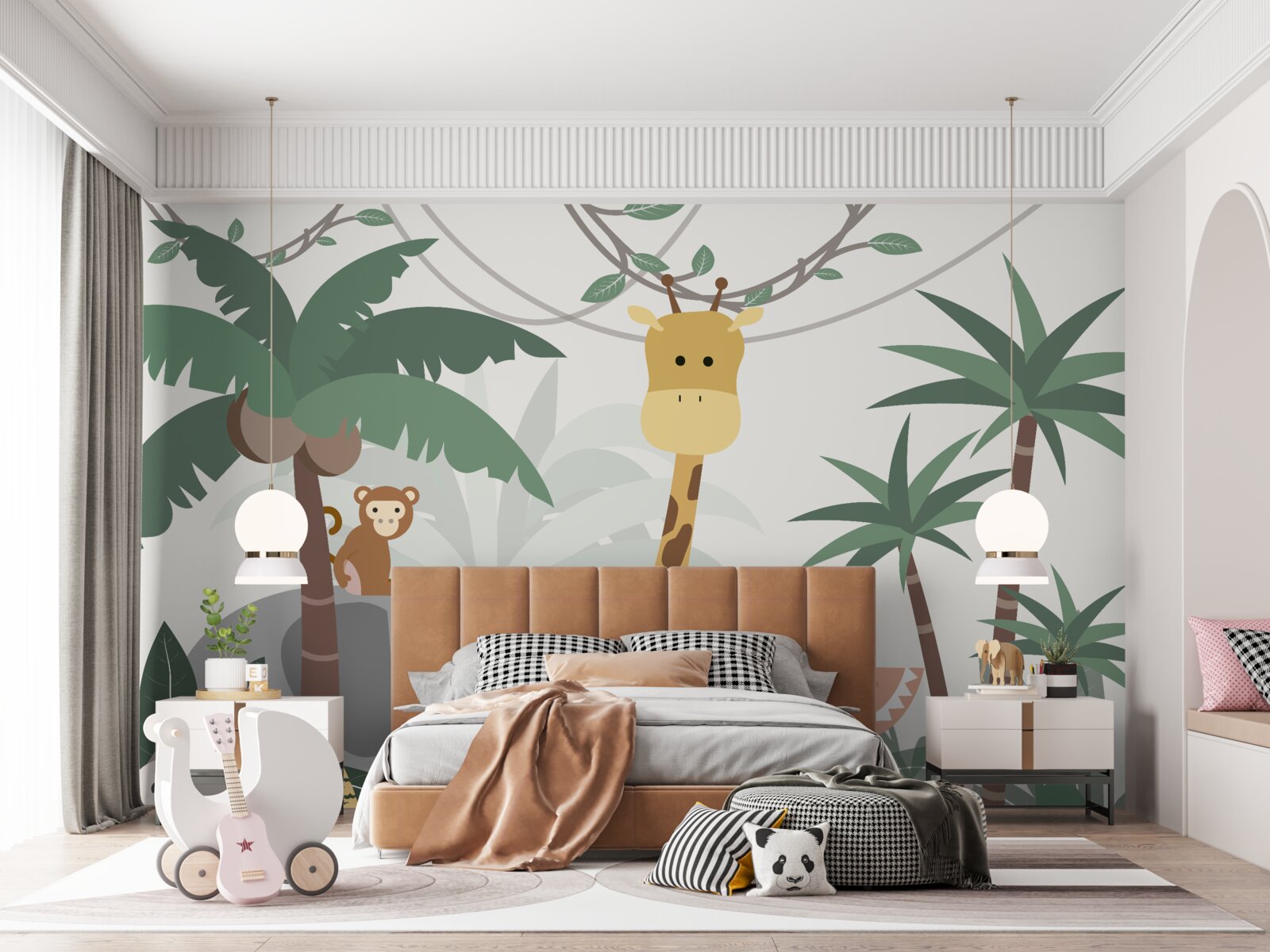 Fotobehang geanimeerde wildlife reis