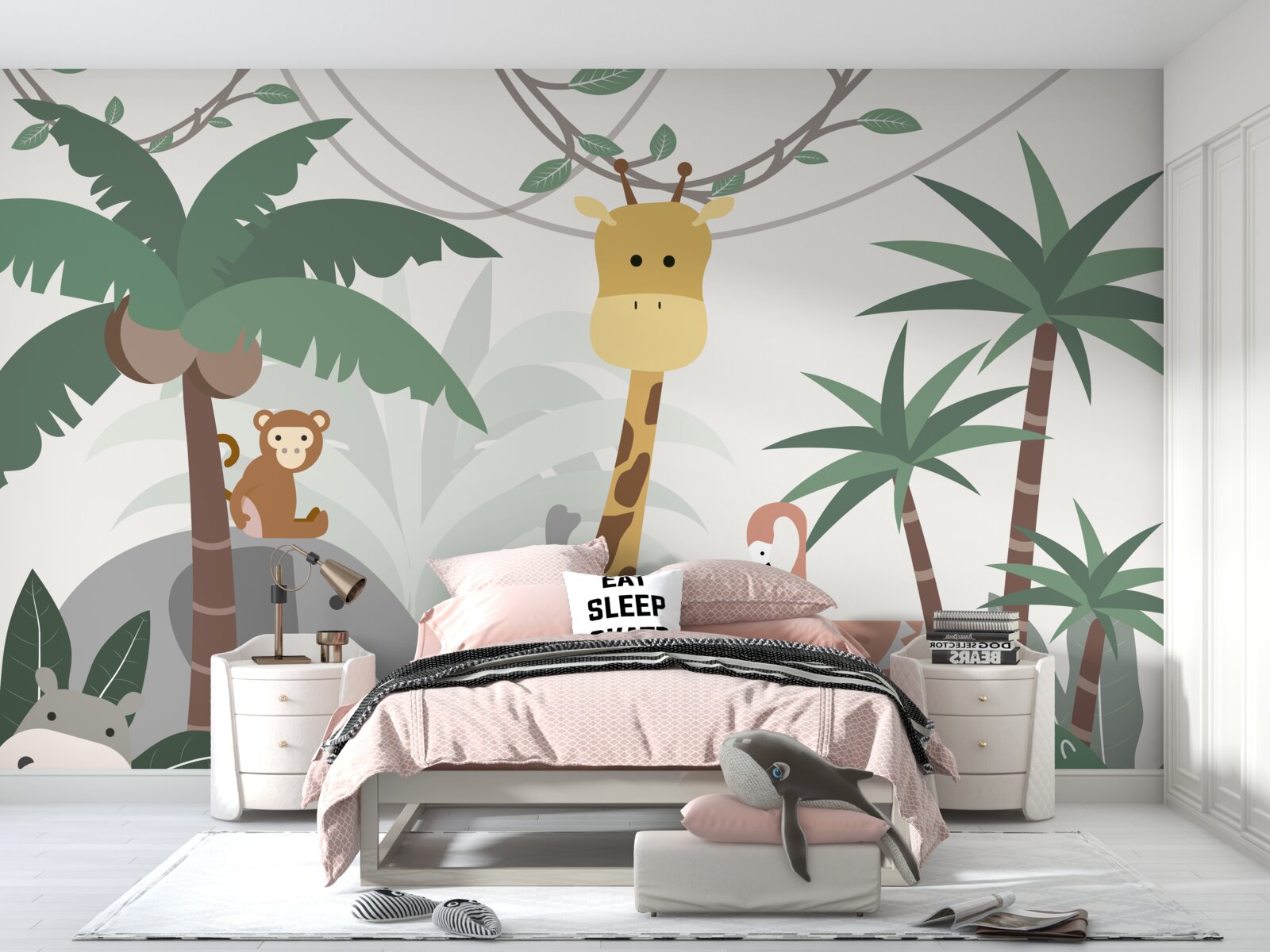 Fotobehang geanimeerde wildlife reis