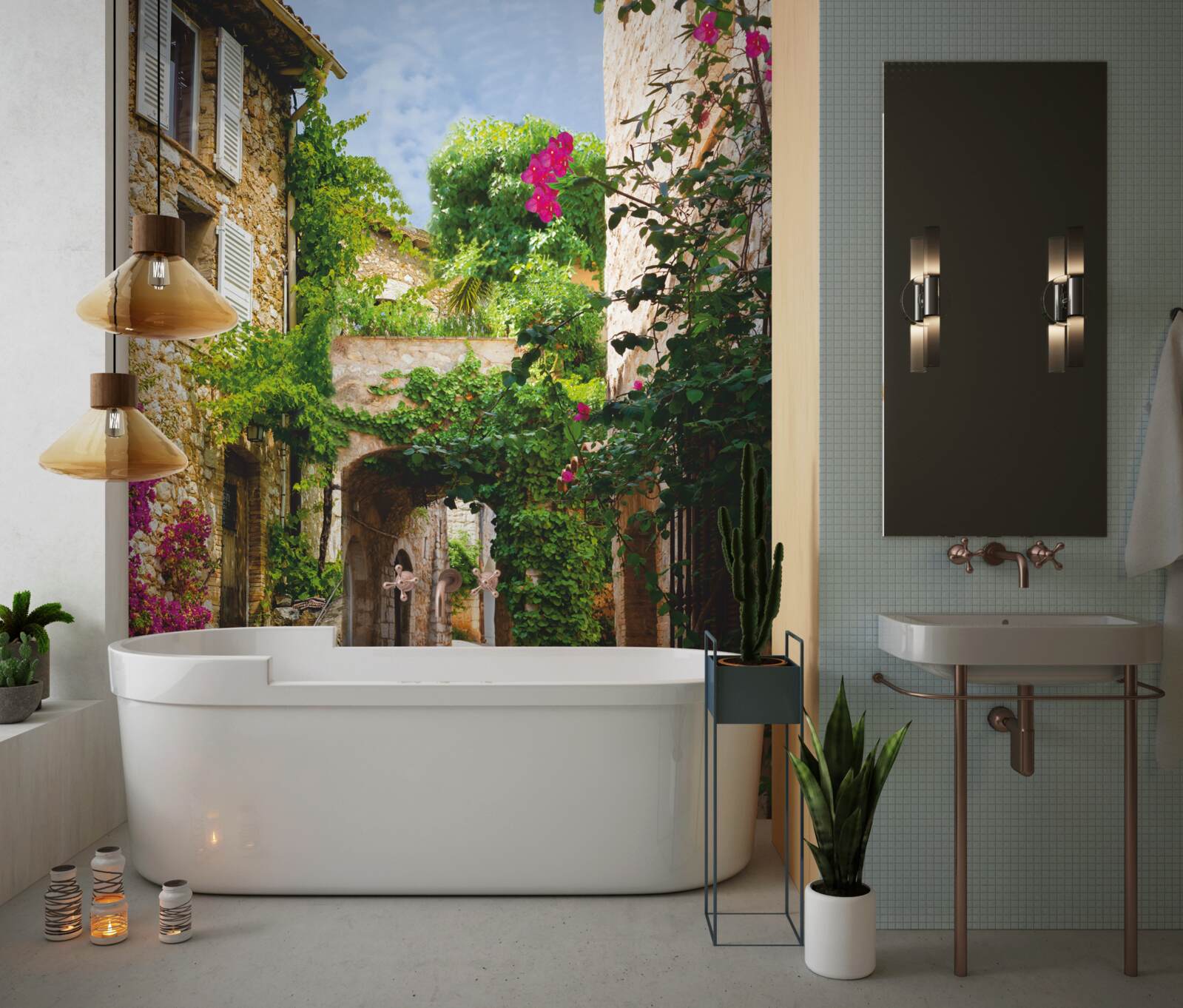 Fotobehang zomer adriatische laan