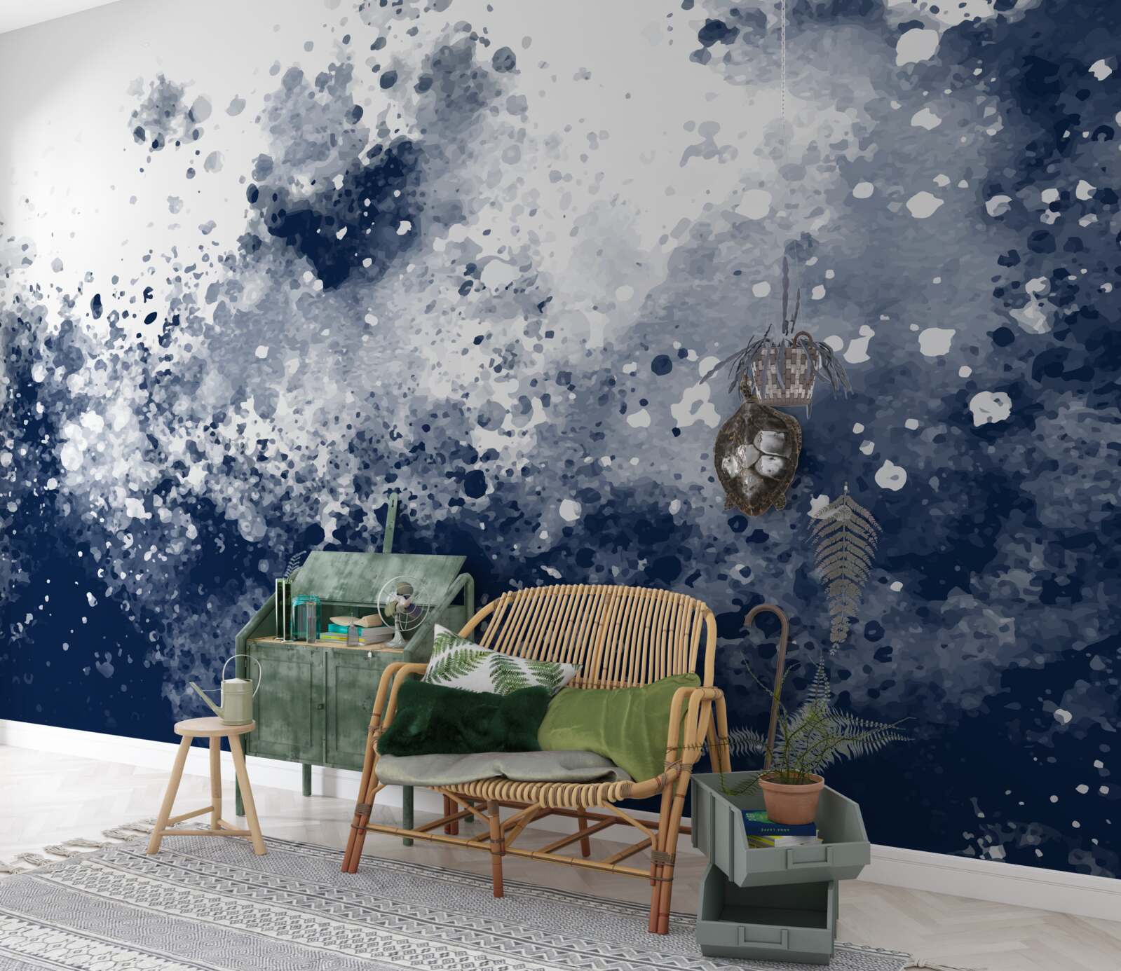 Fotobehang de oceaan in een storm