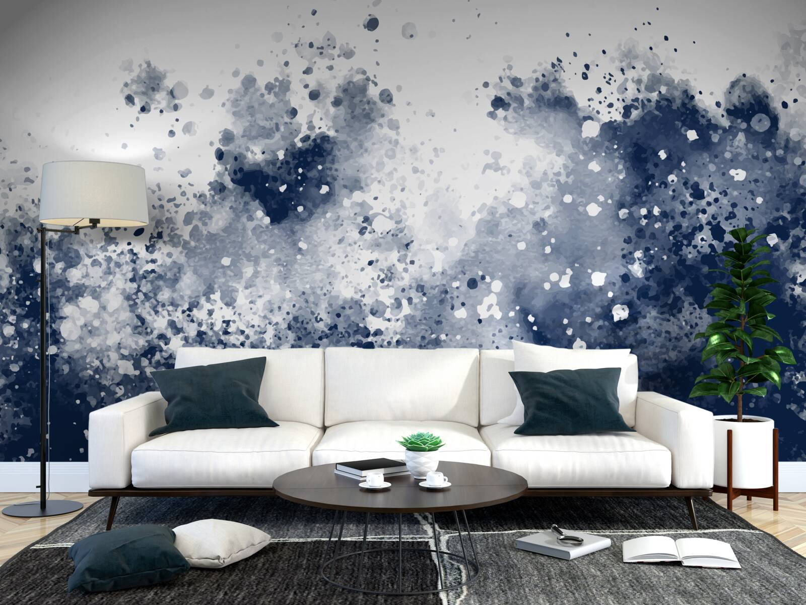 Fotobehang de oceaan in een storm