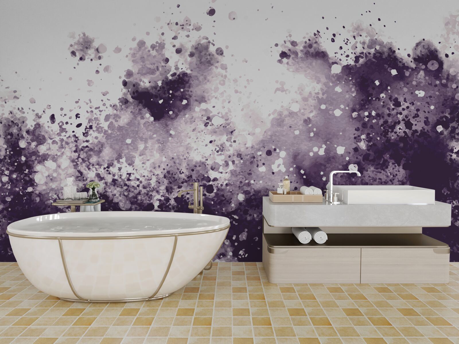 Fotobehang boos waterlichaam