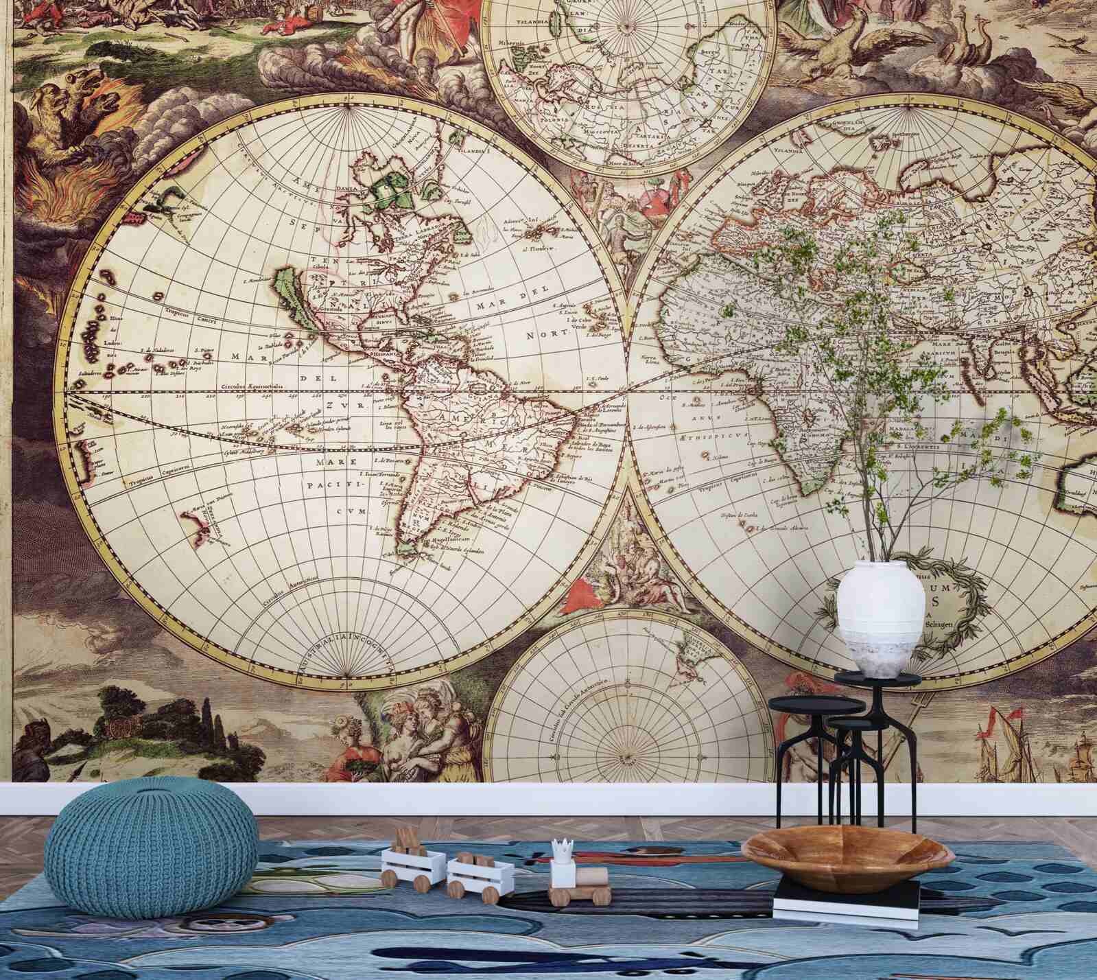 Fotobehang historische periode belicht in de wereldfoto