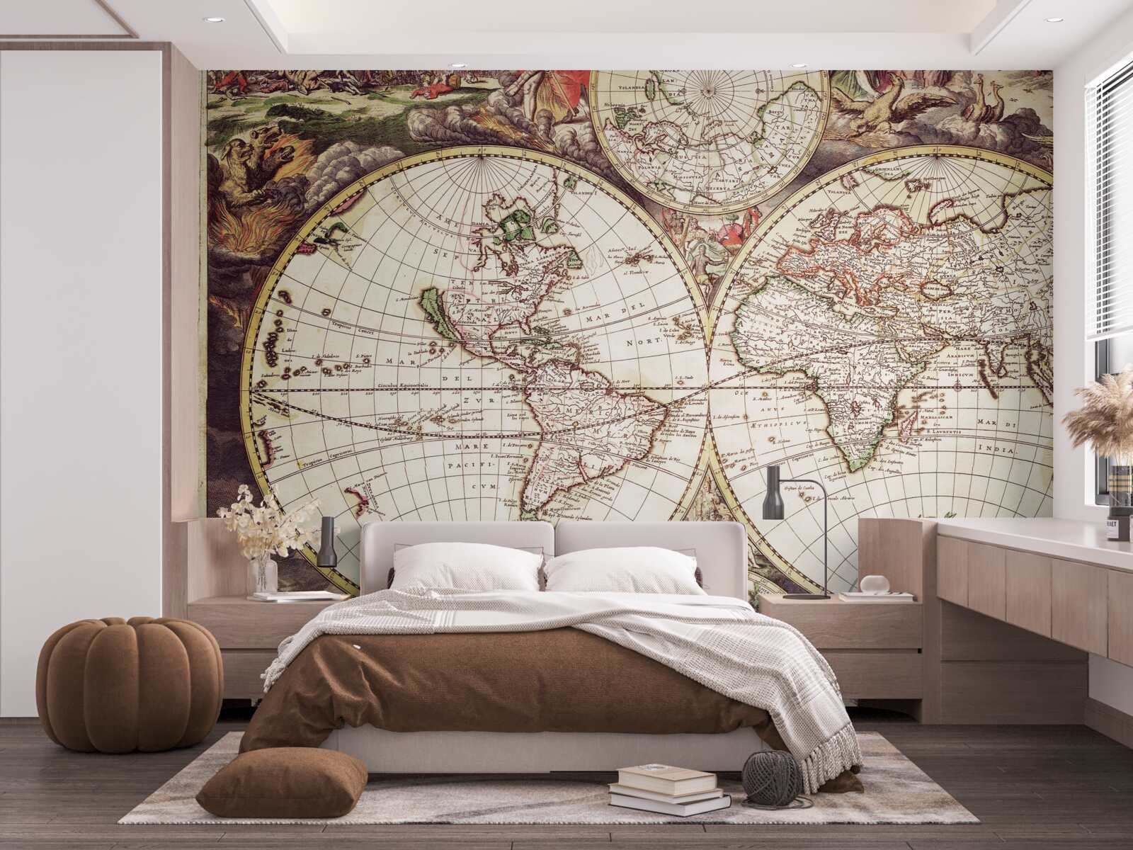 Fotobehang historische periode belicht in de wereldfoto