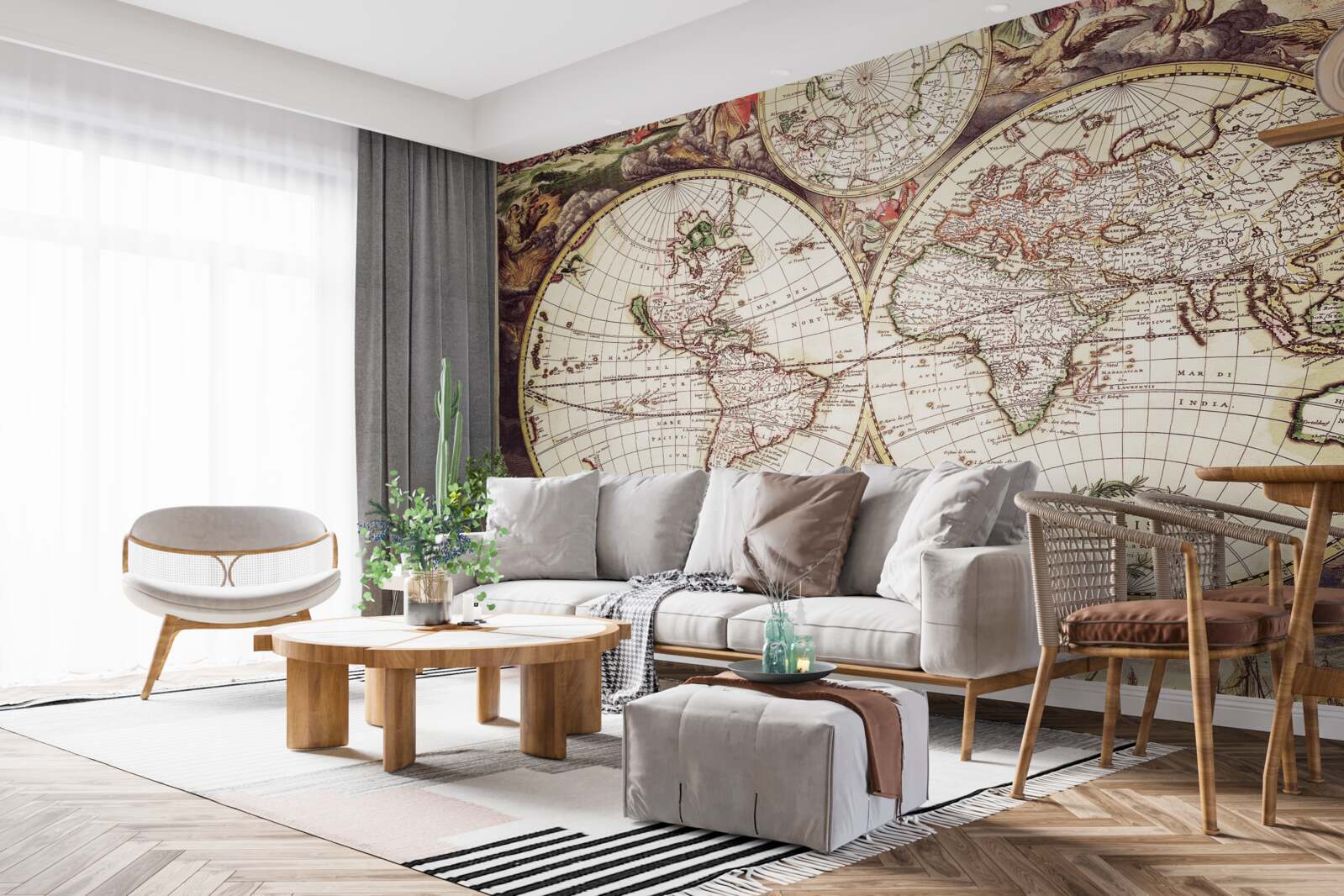 Fotobehang historische periode belicht in de wereldfoto