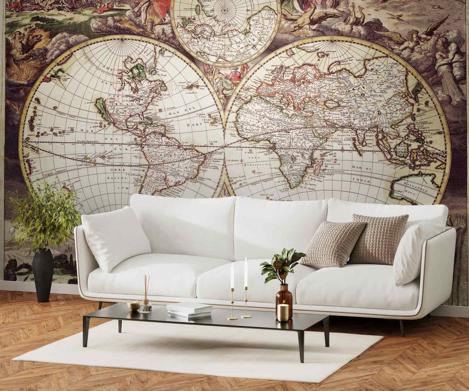 Fotobehang historische periode belicht in de wereldfoto