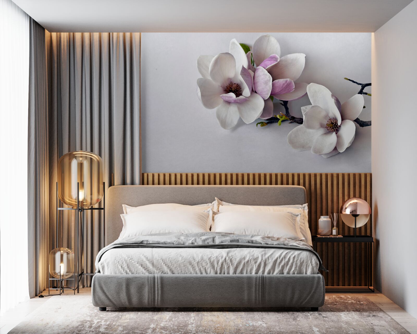 Fotobehang bloemen van ongelooflijke schoonheid en groot formaat