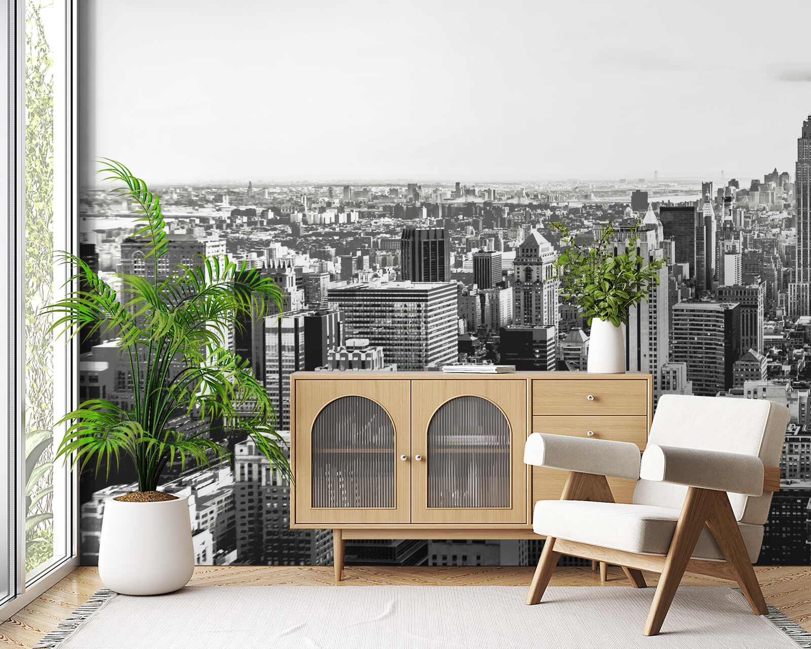 Fotobehang vintage widok na manhattan