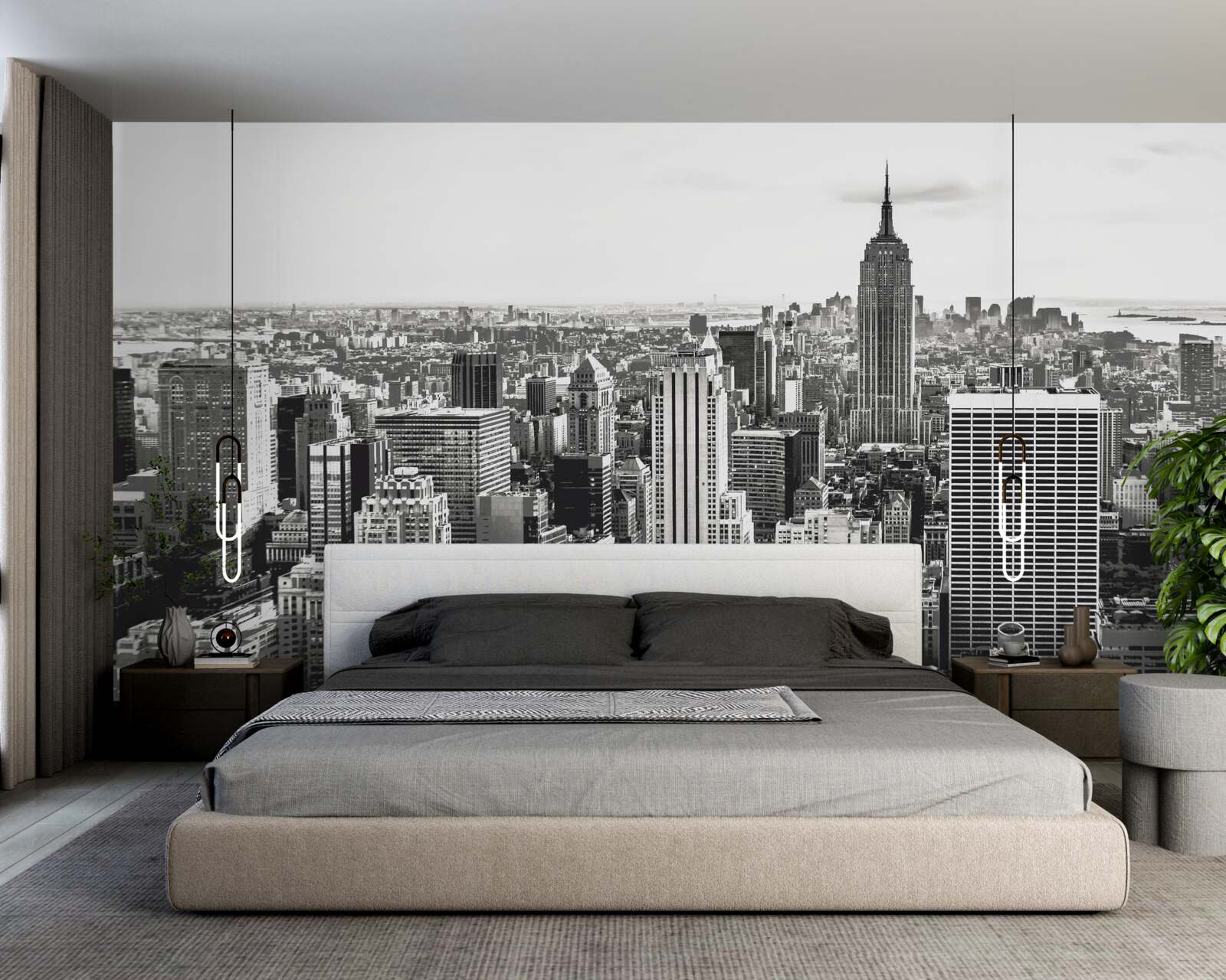 Fotobehang vintage widok na manhattan