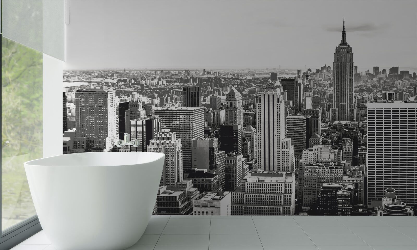 Fotobehang vintage widok na manhattan