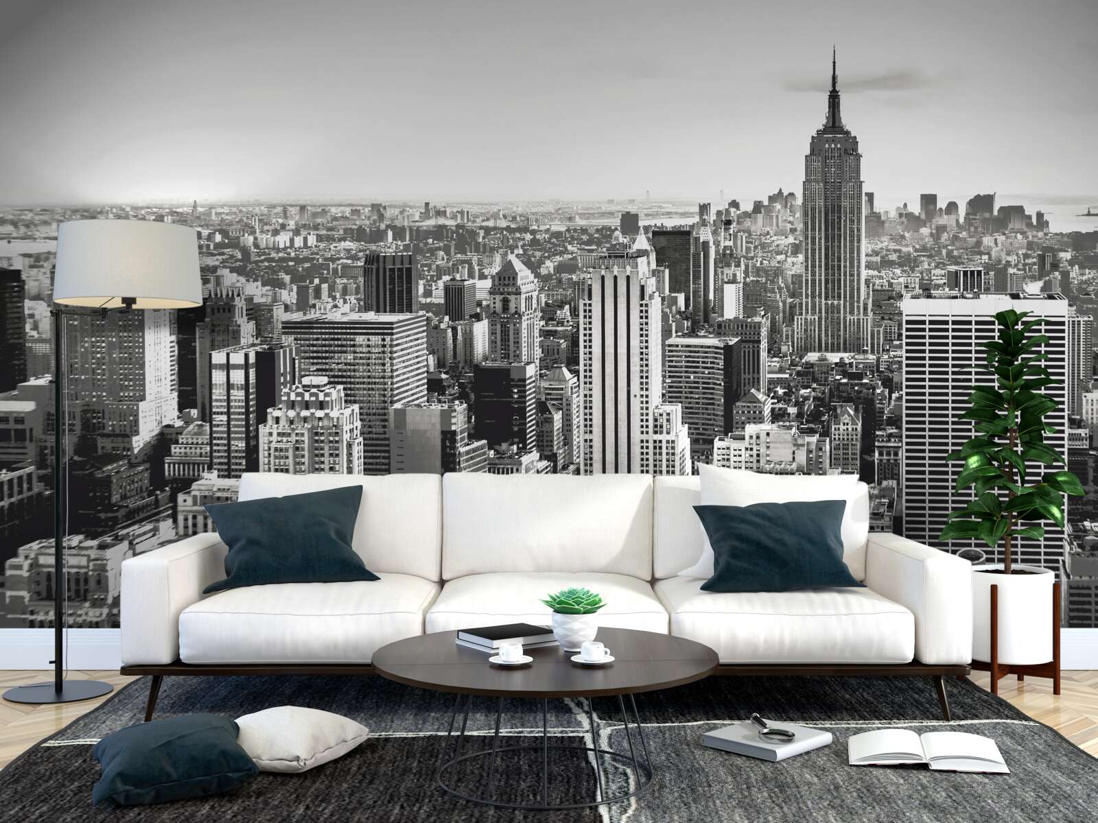 Fotobehang vintage widok na manhattan